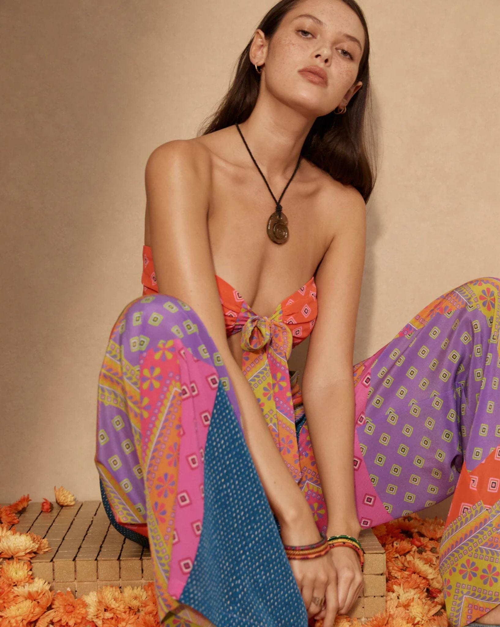 Boteh Rani Silk Wide Leg Pant