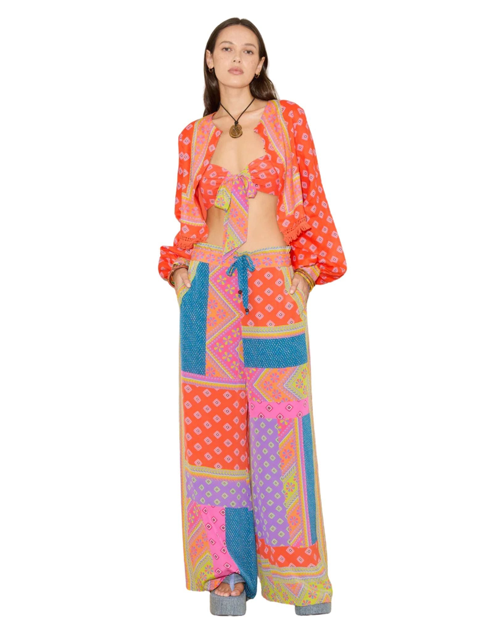 Boteh Rani Silk Wide Leg Pant