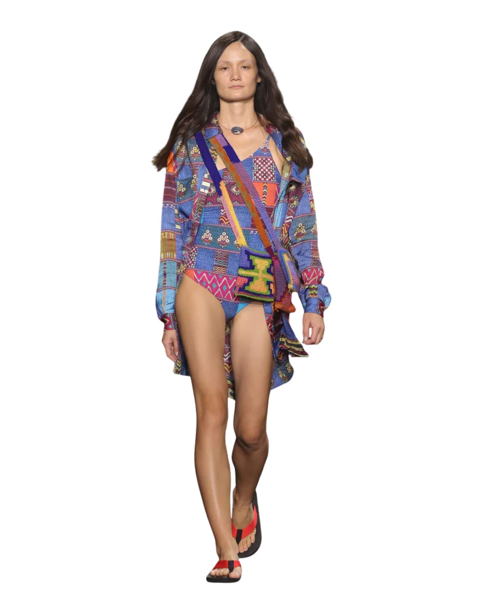 Boteh Tessera Assymetric One Piece