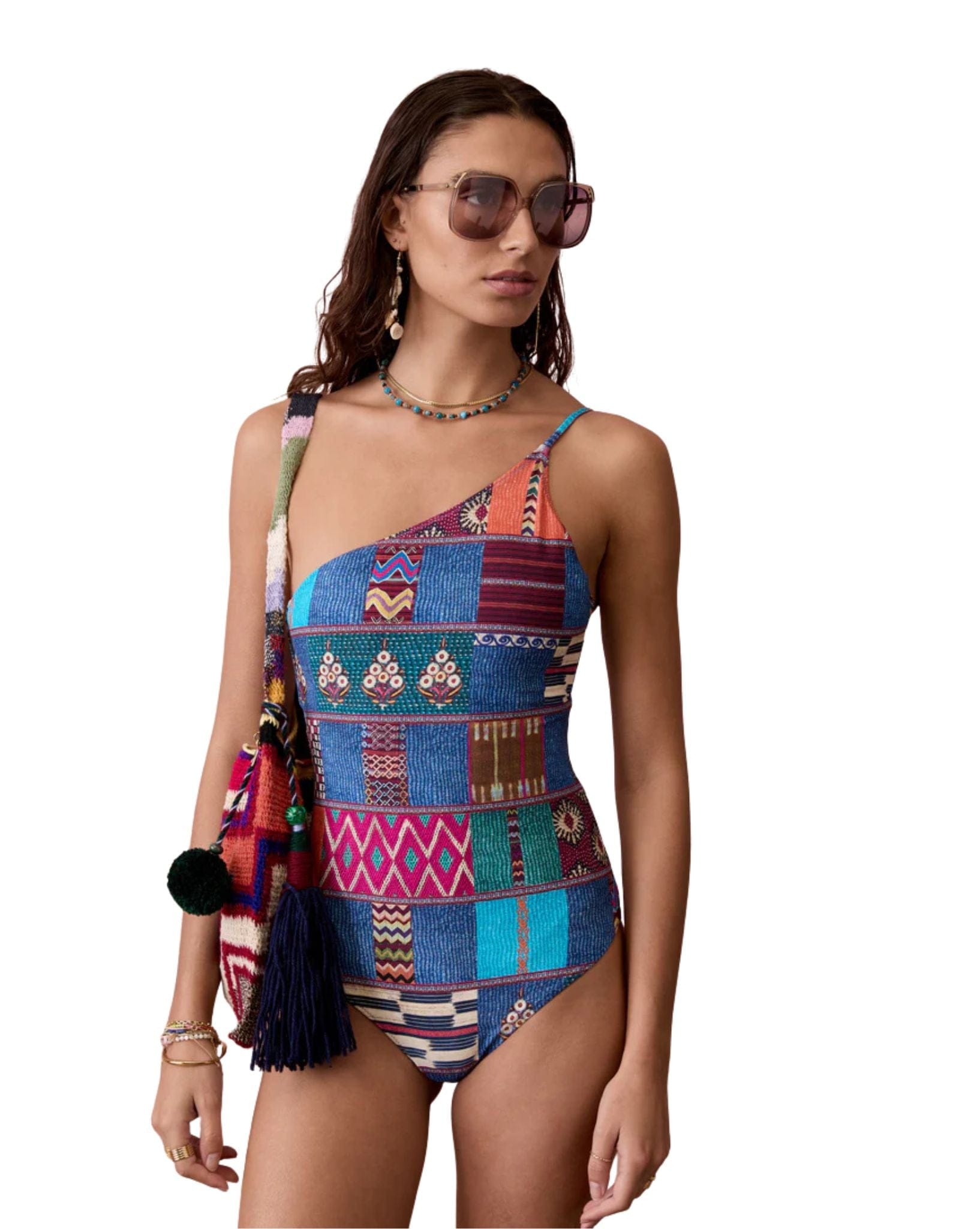 Boteh Tessera Assymetric One Piece