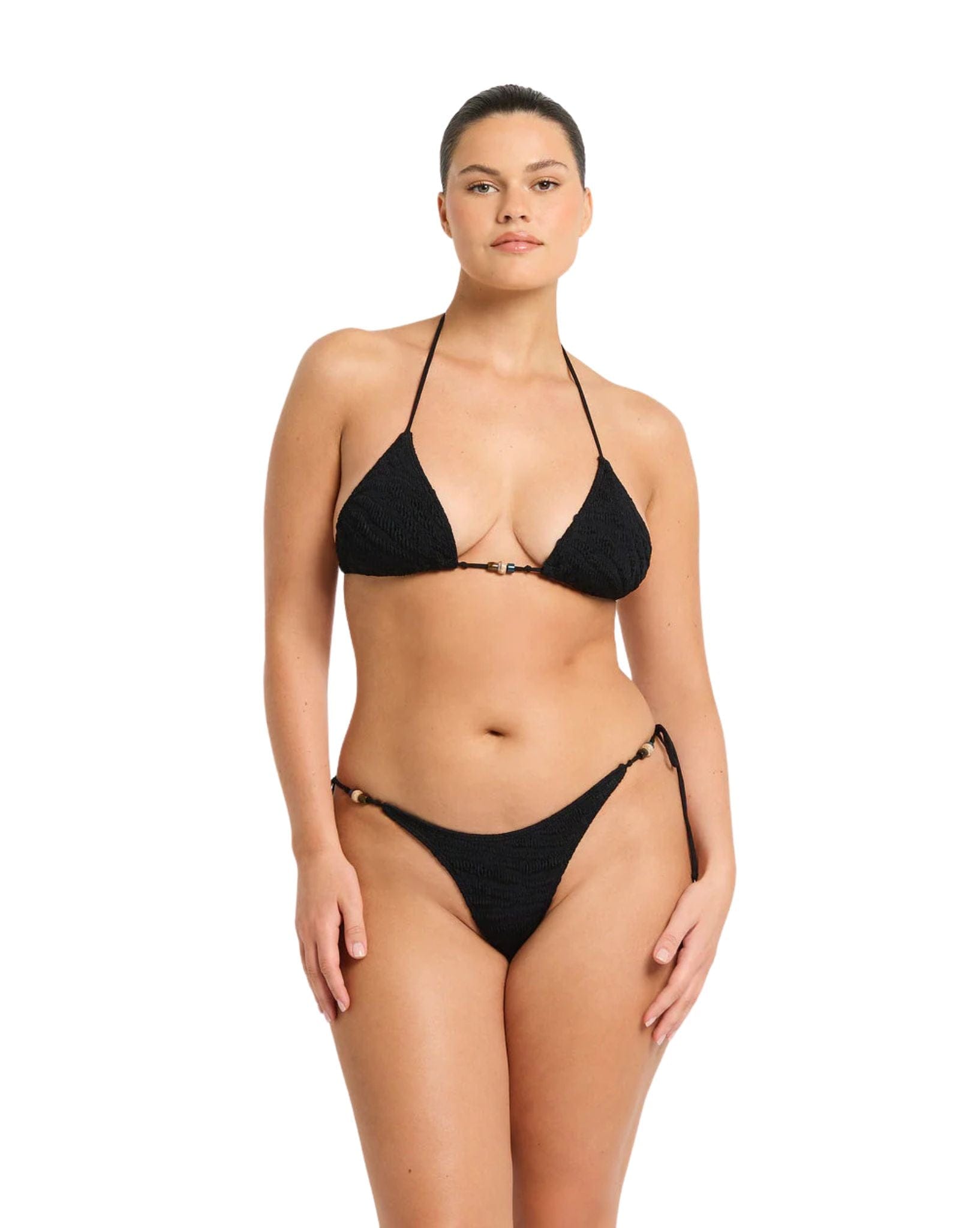 Bound Beaded Ingrid Triangle Bikini