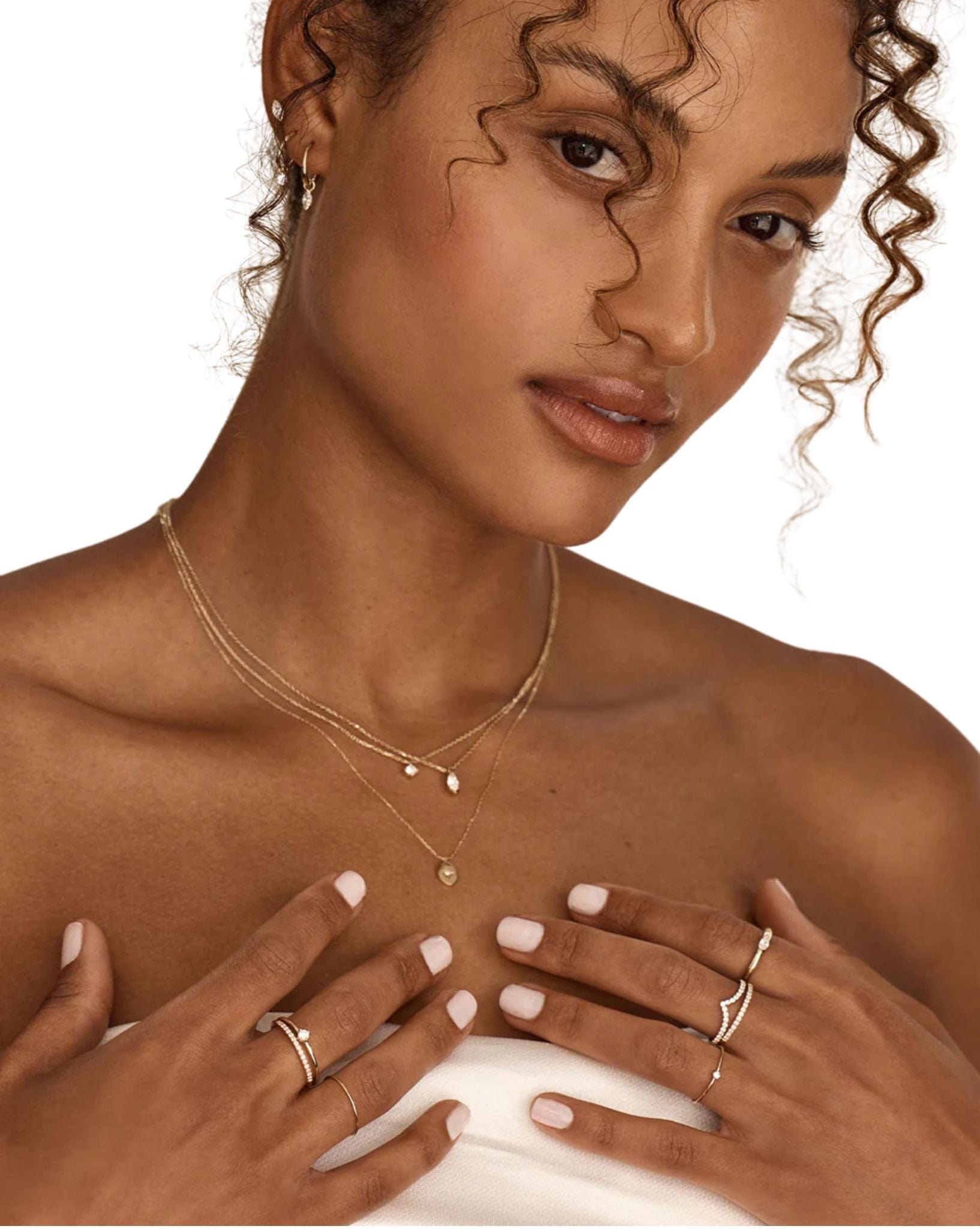 By Charlotte 14k Solid Gold Shine Your Light Diamond Necklace