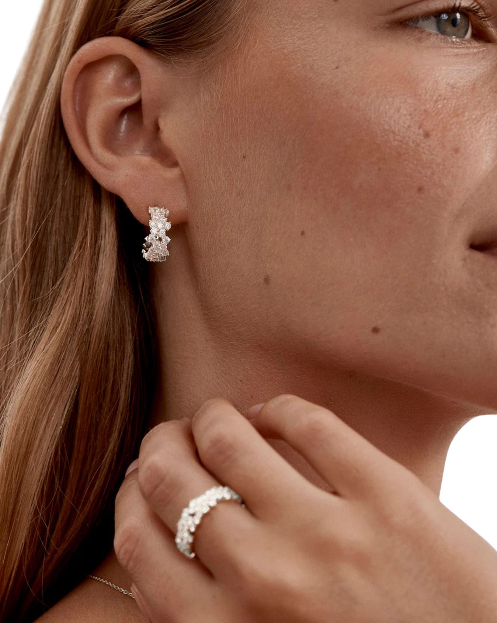 By Charlotte 18k Gold Plated - Crystal Dust Hoops