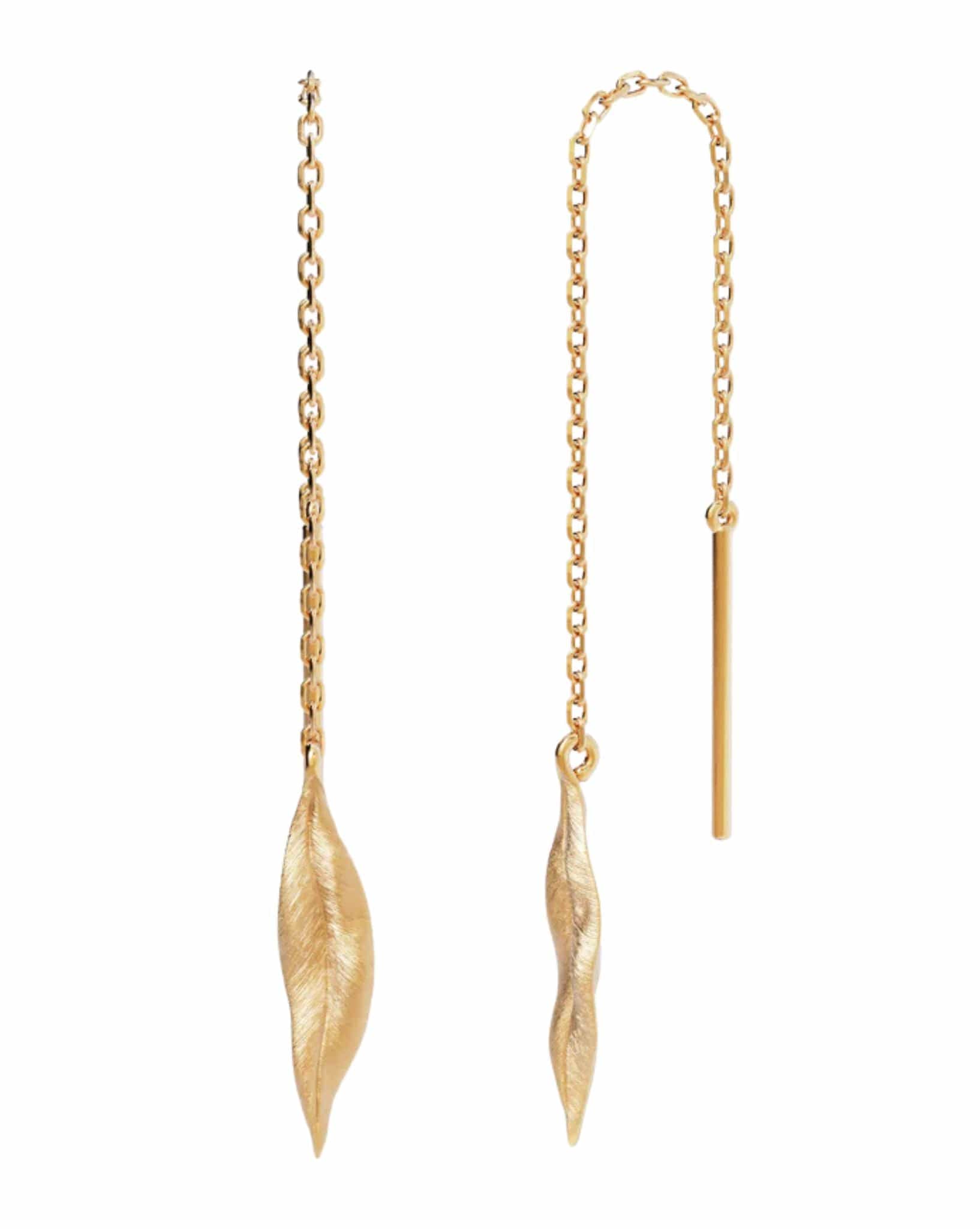 By Charlotte 18k Gold Vermeil Awaken Thread Earrings