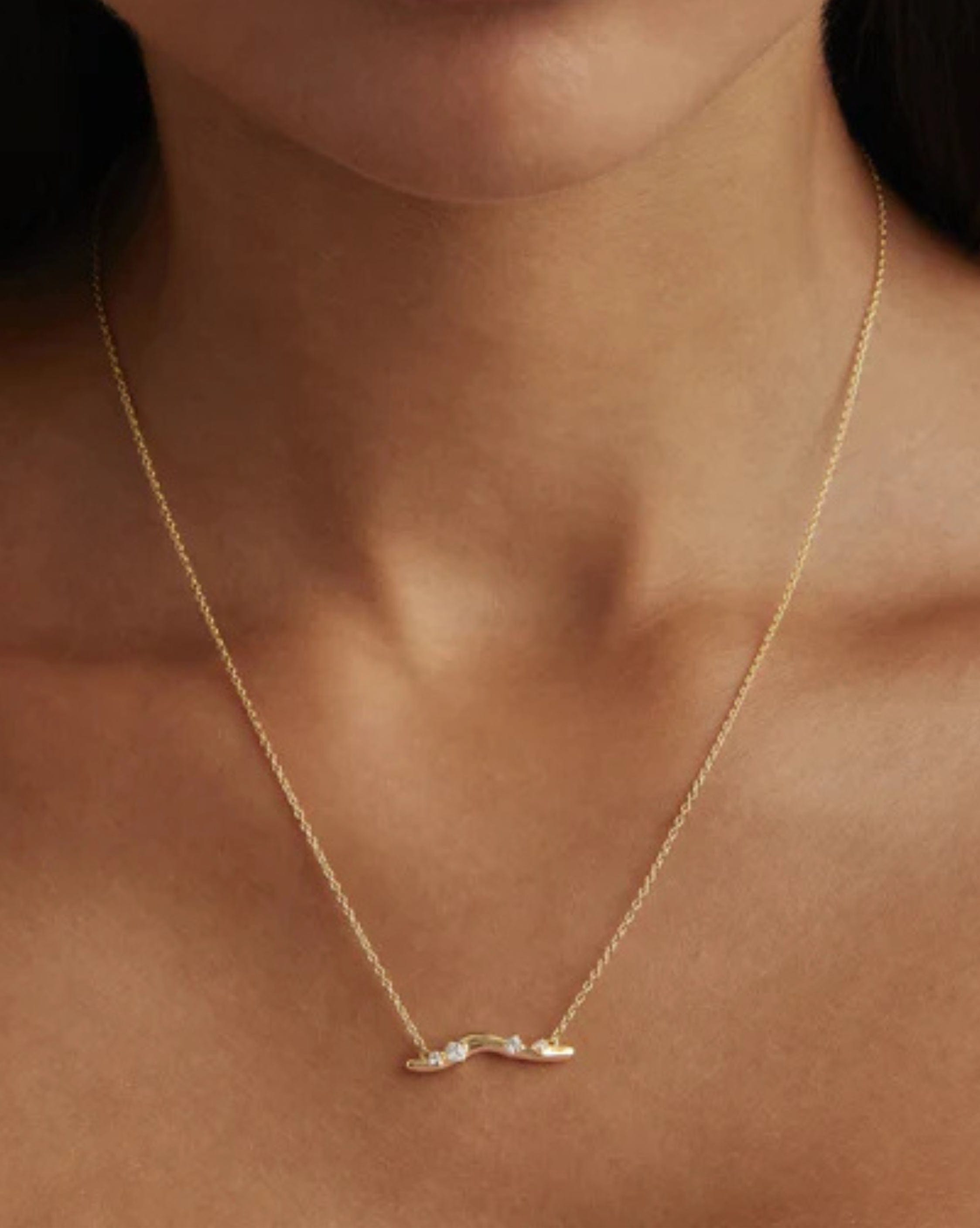 By Charlotte 18k Gold Vermeil Chasing Tides Necklace