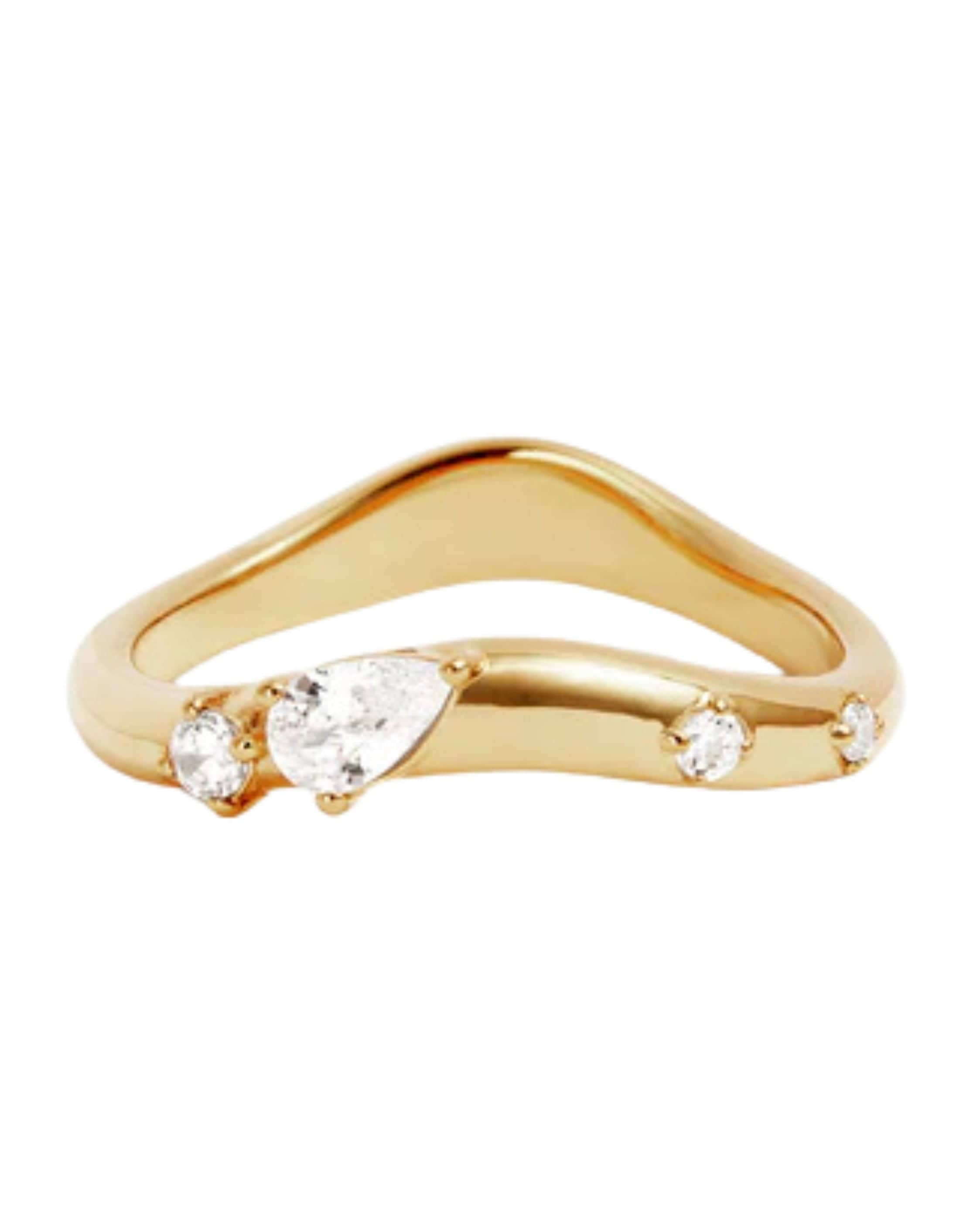 By Charlotte 18k Gold Vermeil Chasing Tides Ring