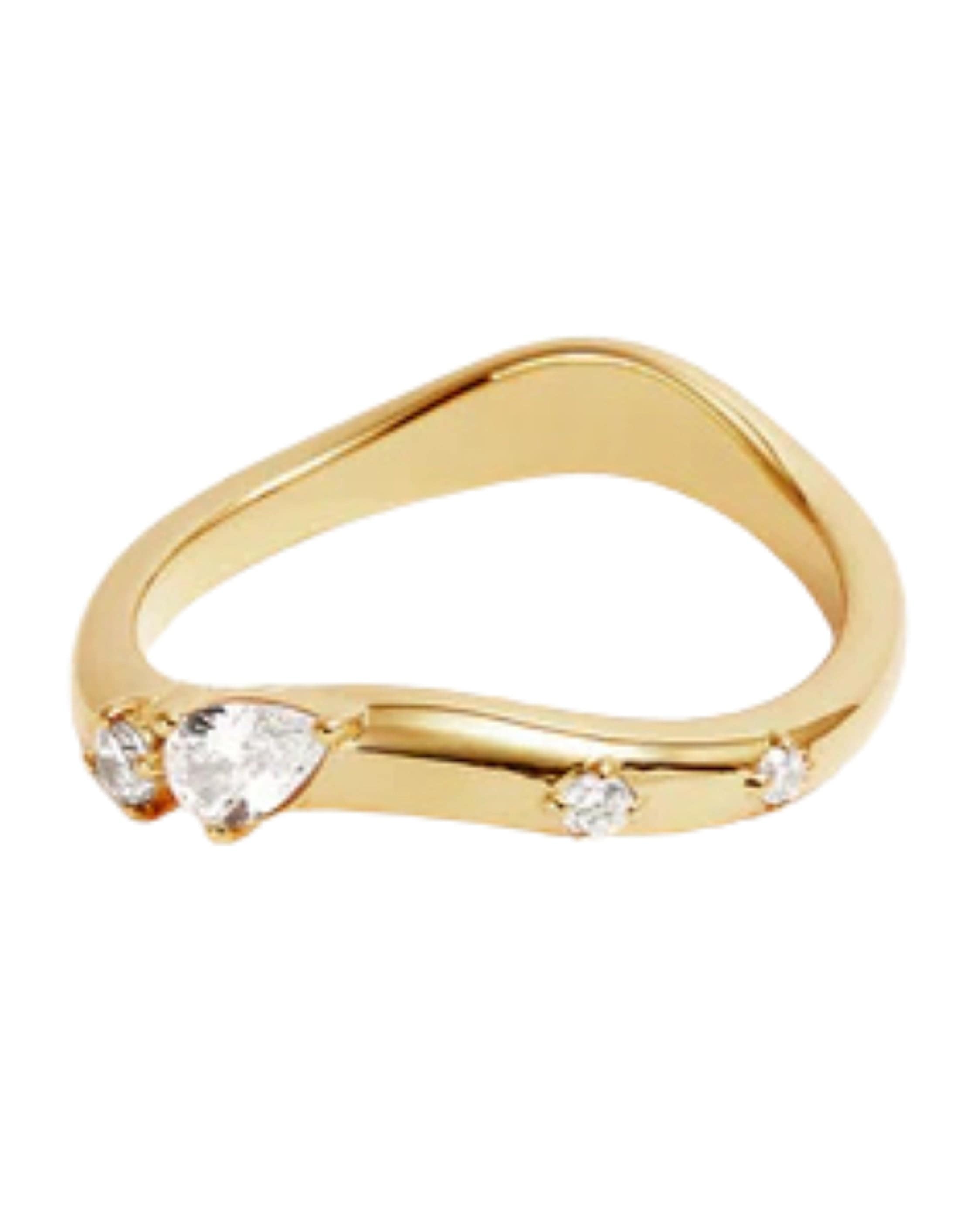 By Charlotte 18k Gold Vermeil Chasing Tides Ring