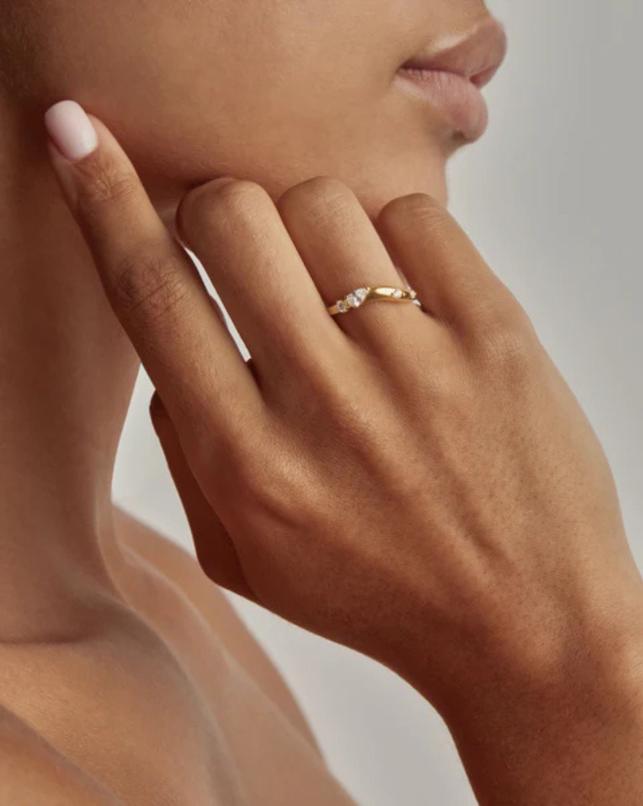 By Charlotte 18k Gold Vermeil Chasing Tides Ring