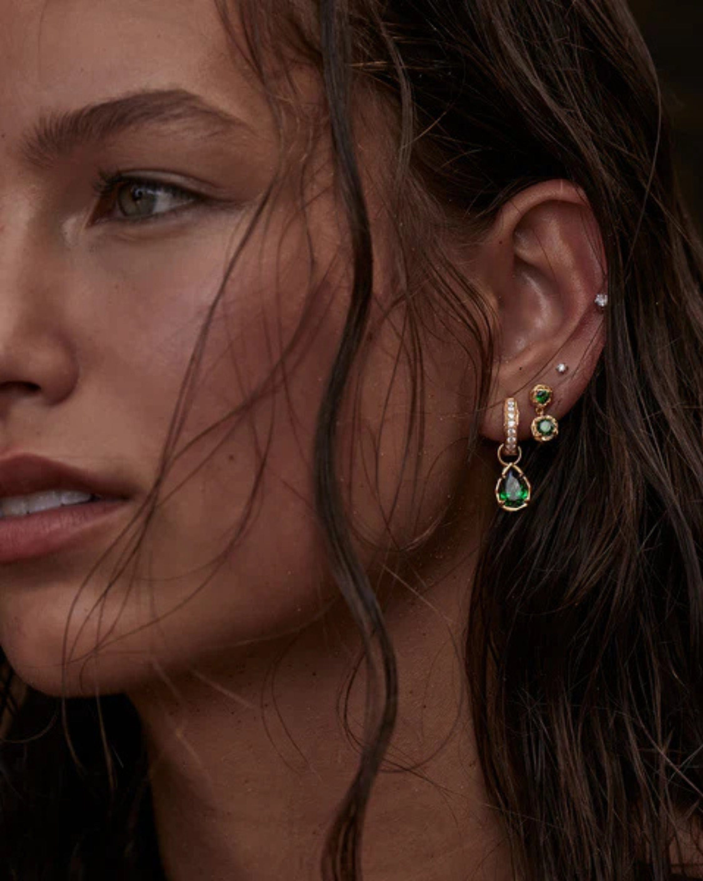 By Charlotte 18k Gold Vermeil Depth of You Drop Earrings