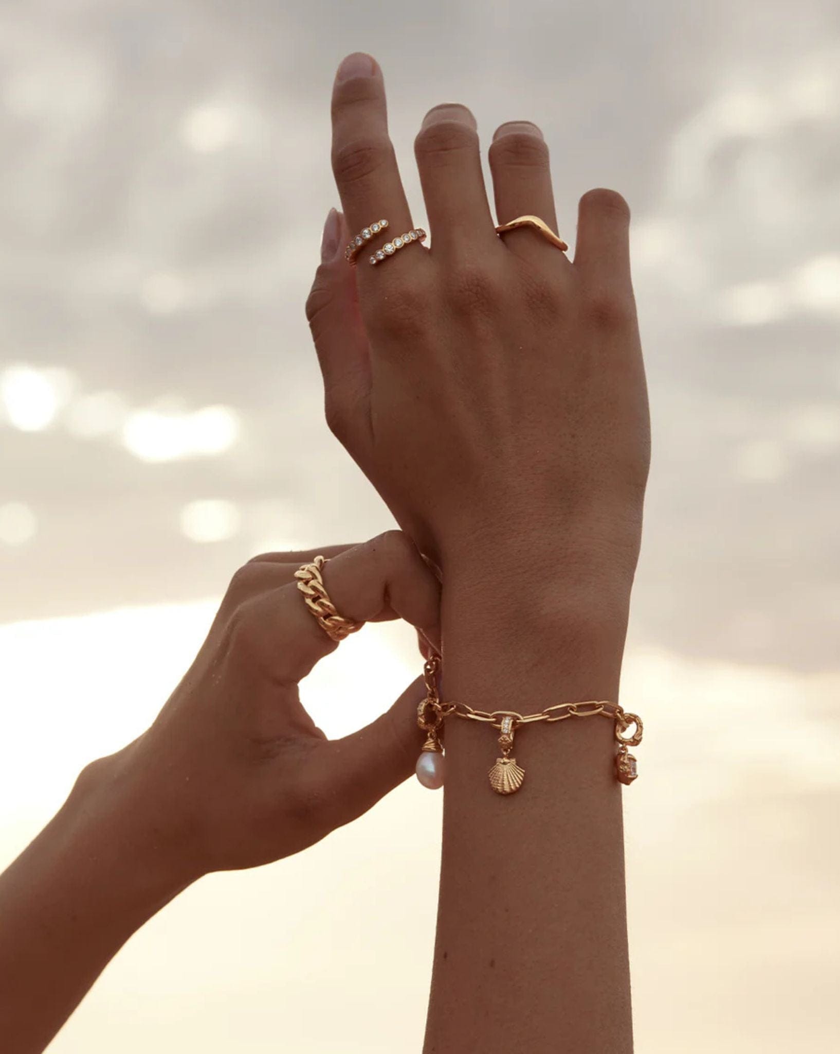 By Charlotte 18k Gold Vermeil-Endless Tides Ring