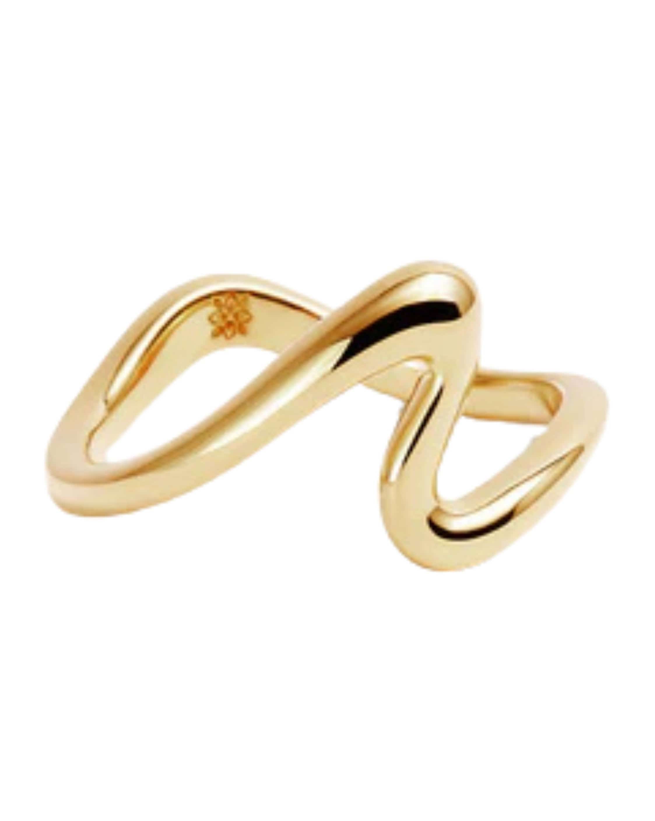 By Charlotte 18k Gold Vermeil Flow of Life Ring