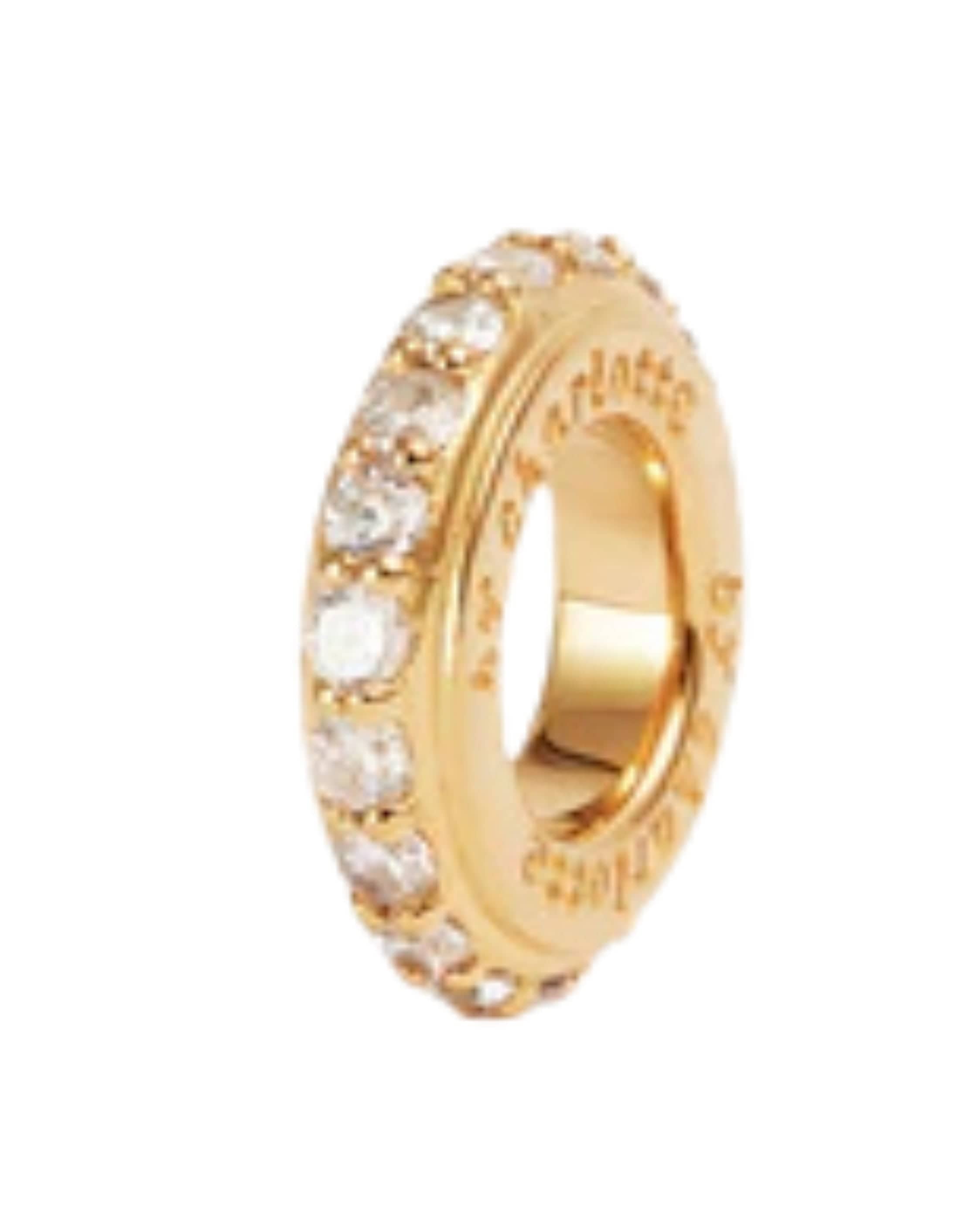 By Charlotte 18k Gold Vermeil Halo Petal Charm