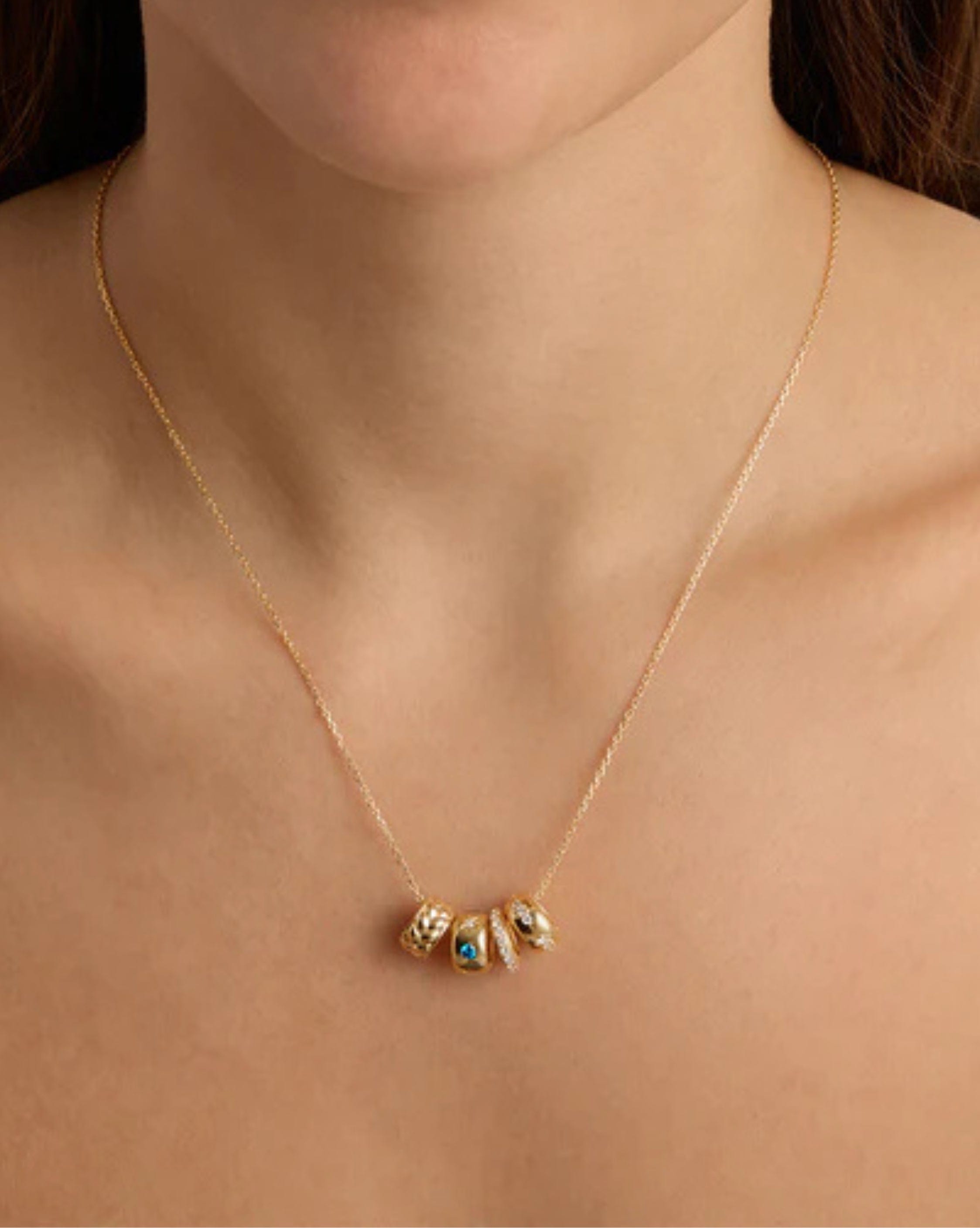 By Charlotte 18k Gold Vermeil Halo Petal Charm