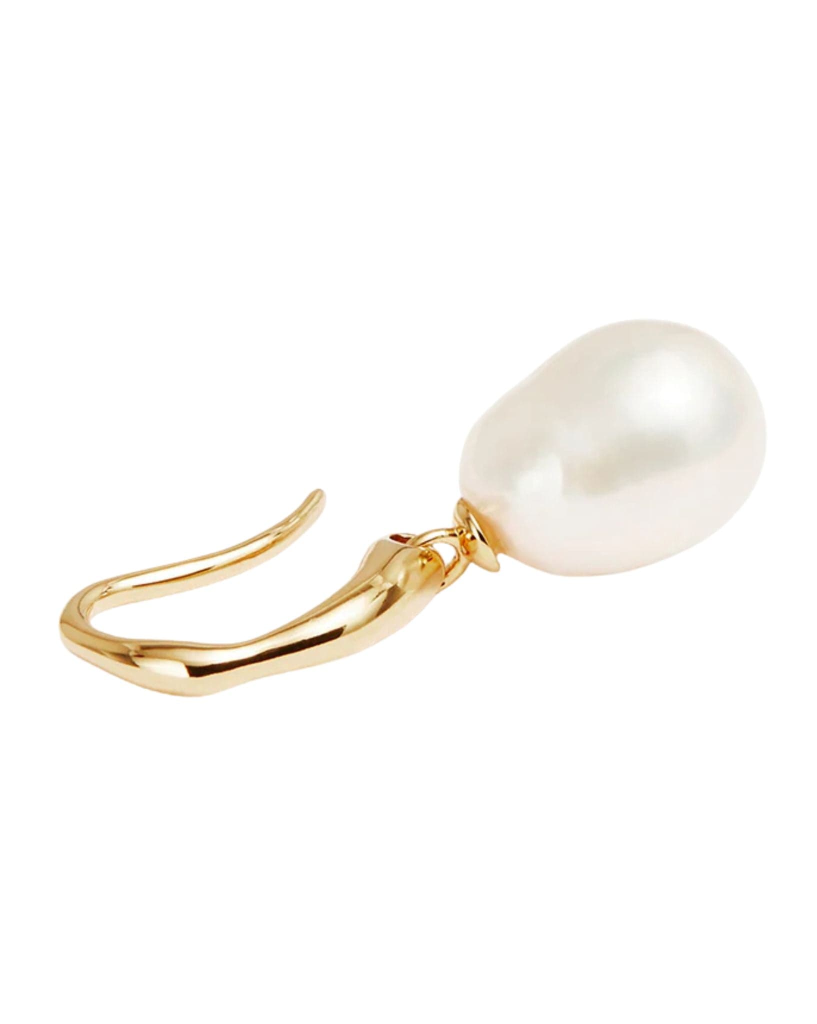 By Charlotte 18k Gold Vermeil Harmony Pearl Hook Earrings