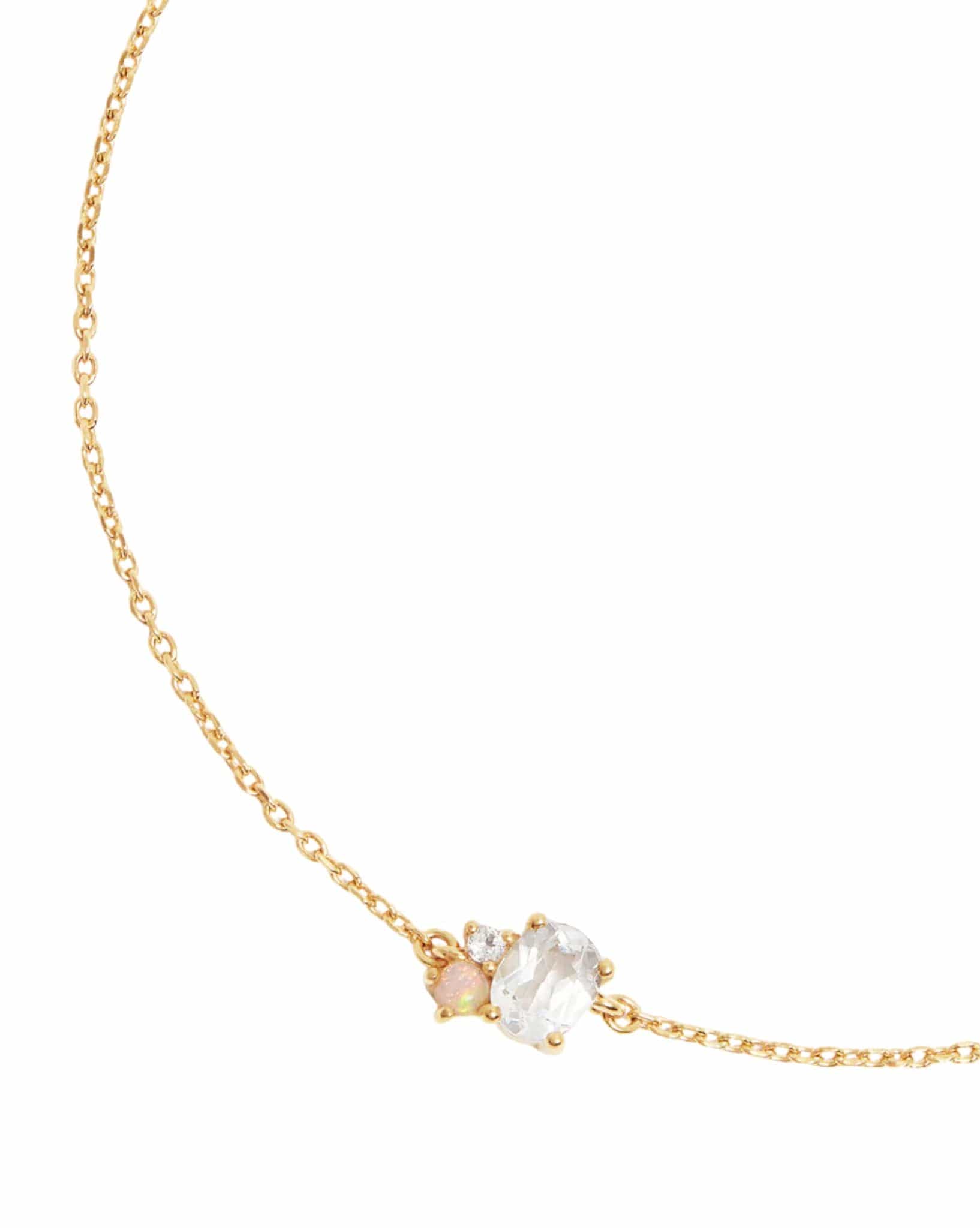 By Charlotte 18K Gold Vermeil Kindred Bracelet - April