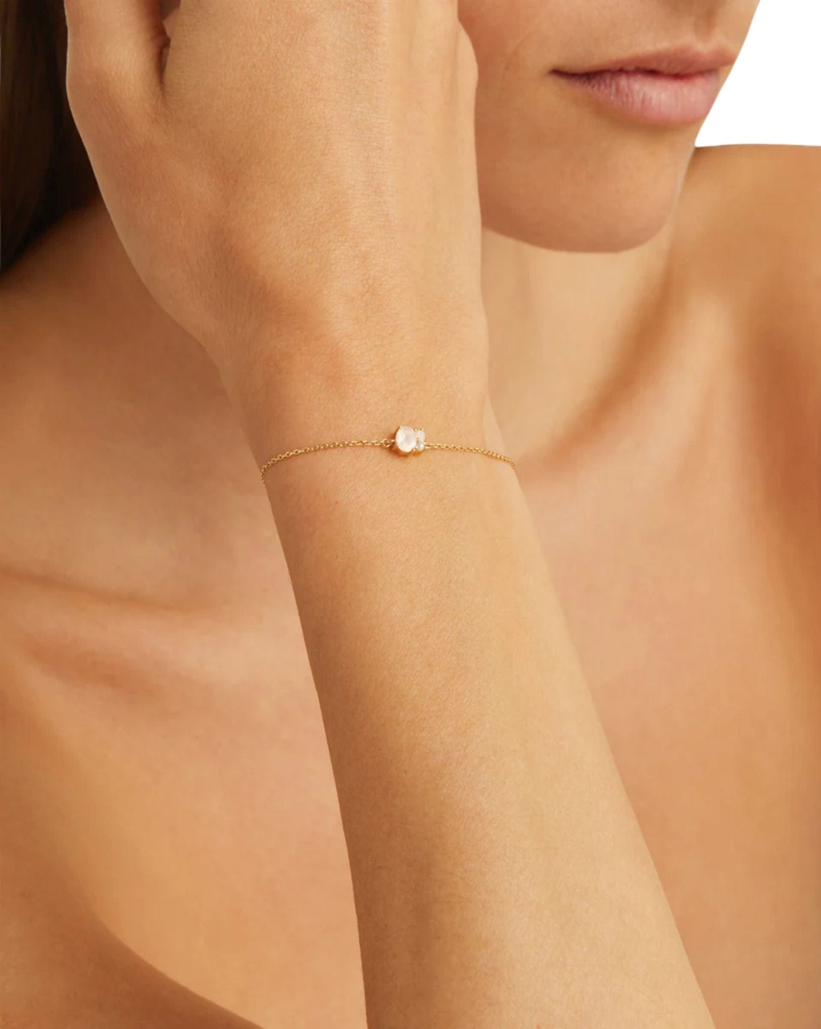 By Charlotte 18K Gold Vermeil Kindred Bracelet - June