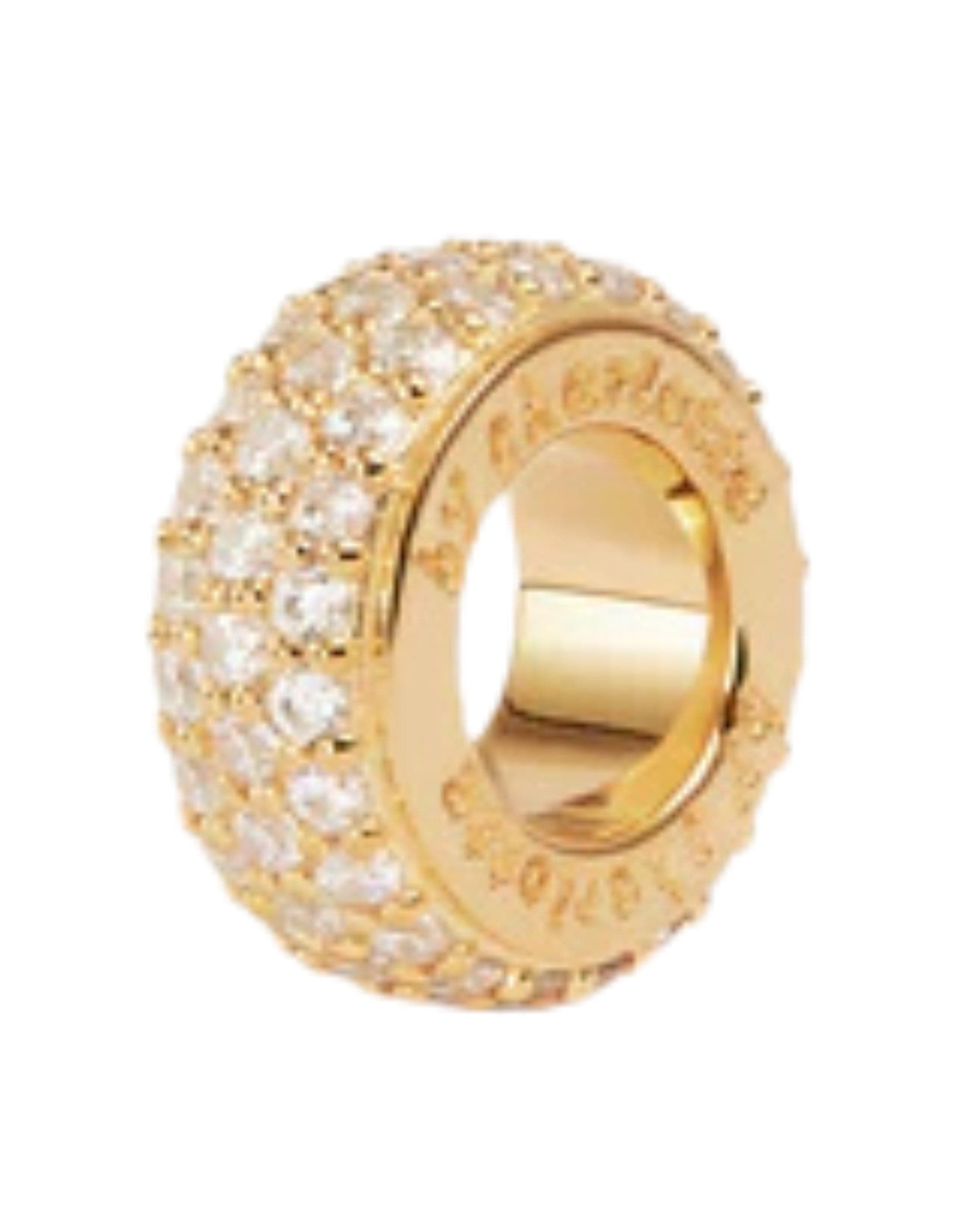 By Charlotte 18k Gold Vermeil Live in Light Petal Charm