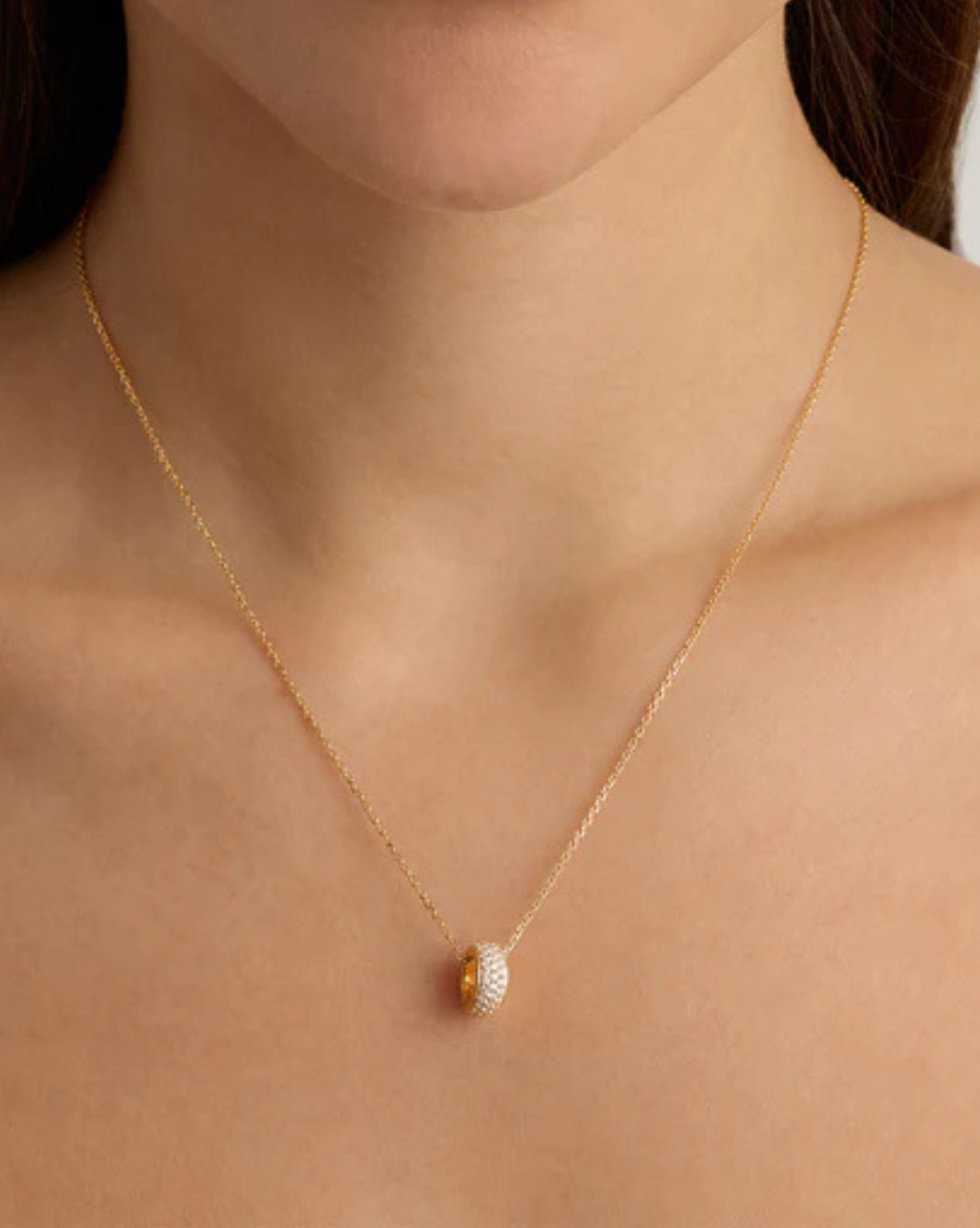 By Charlotte 18k Gold Vermeil Live in Light Petal Charm