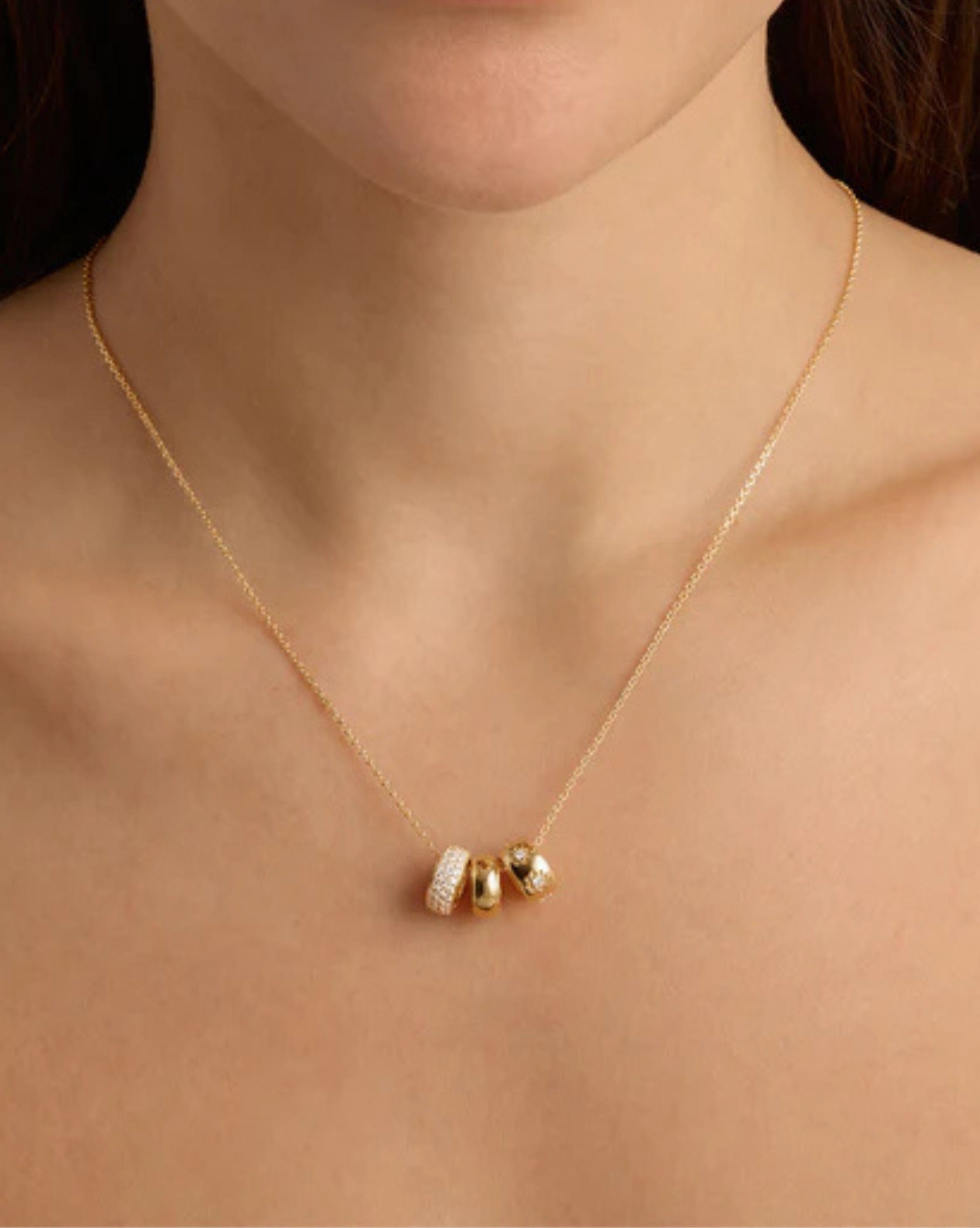 By Charlotte 18k Gold Vermeil Live in Light Petal Charm