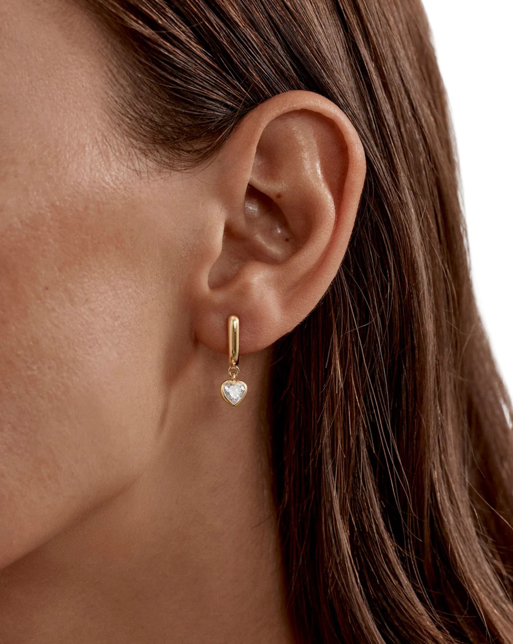 By Charlotte 18k Gold Vermeil - Love You More Hoops