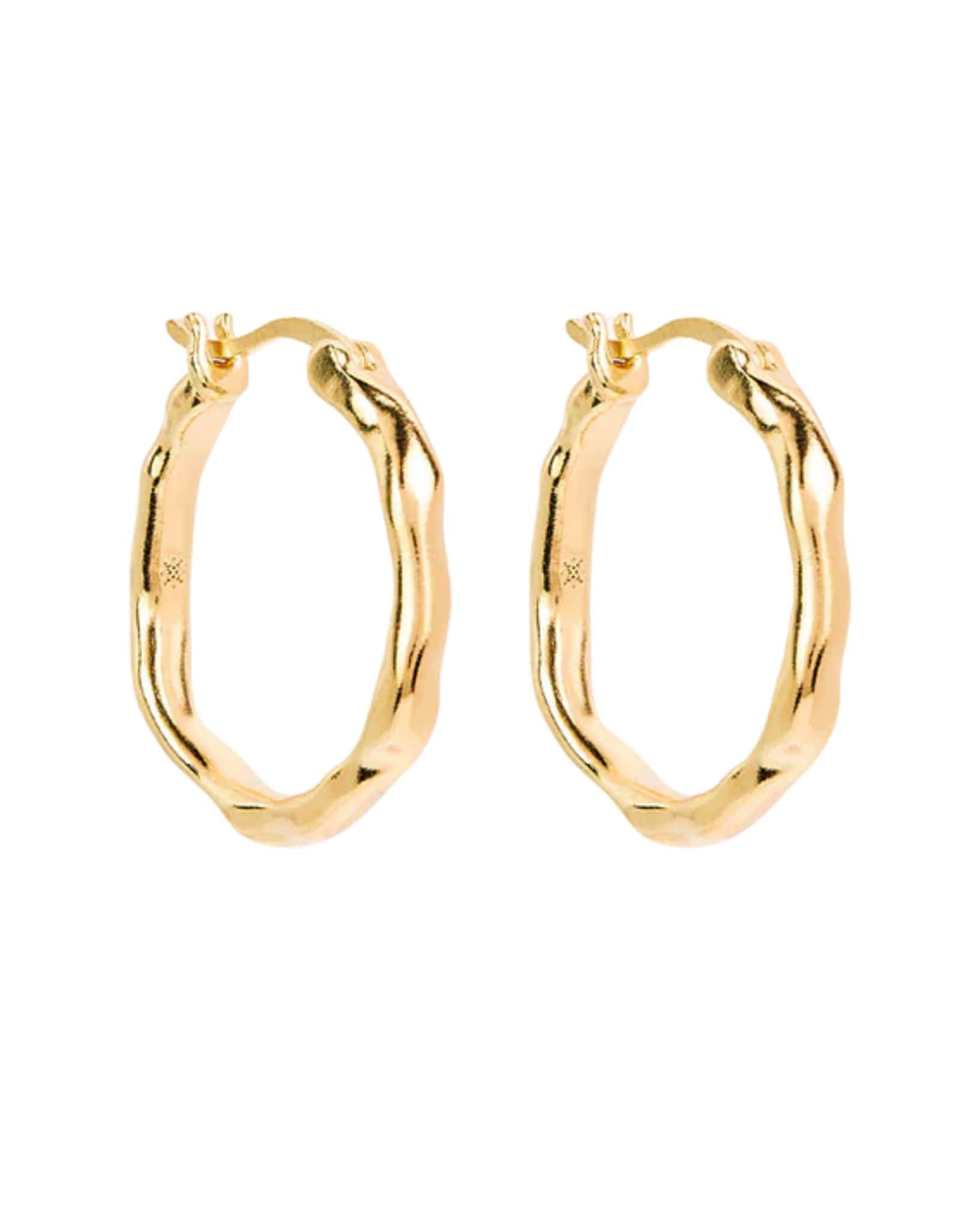 By Charlotte 18k Gold Vermeil Lover Hoops