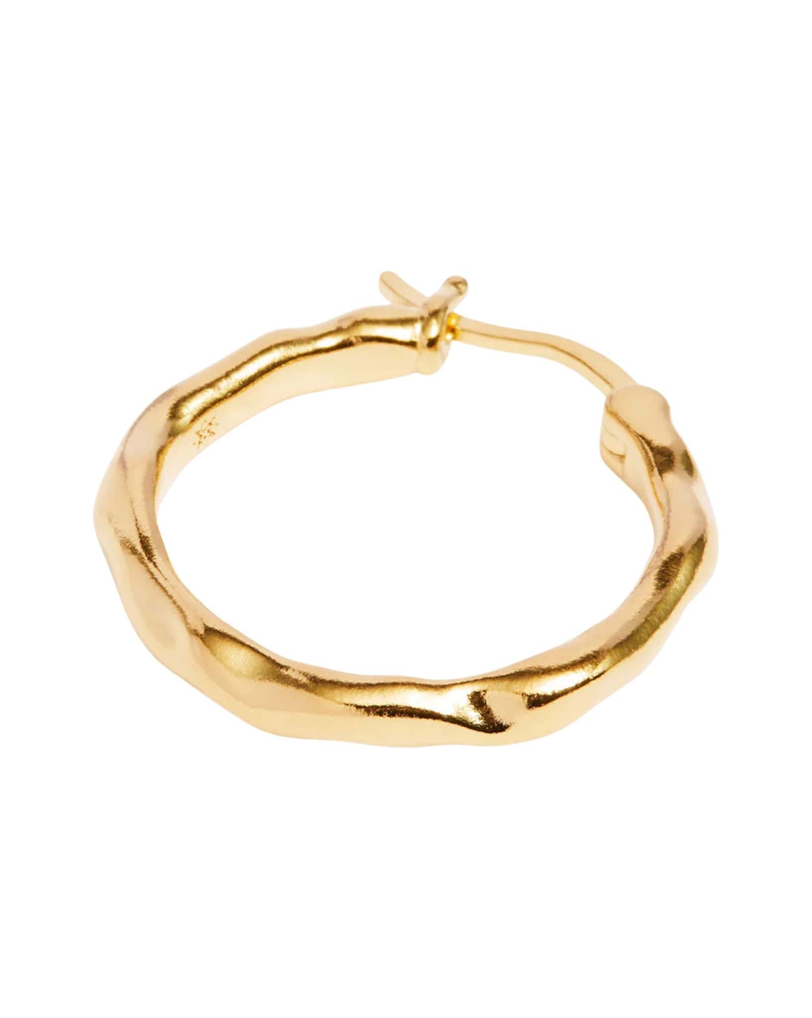 By Charlotte 18k Gold Vermeil Lover Hoops