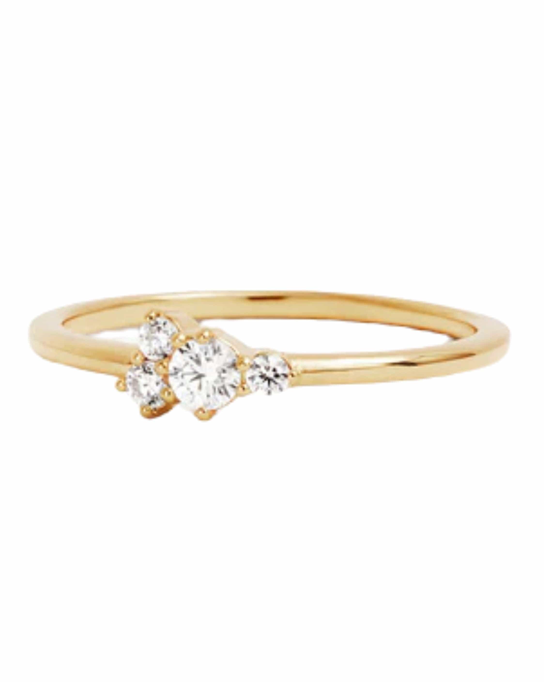 By Charlotte 18k Gold Vermeil Mist Ring