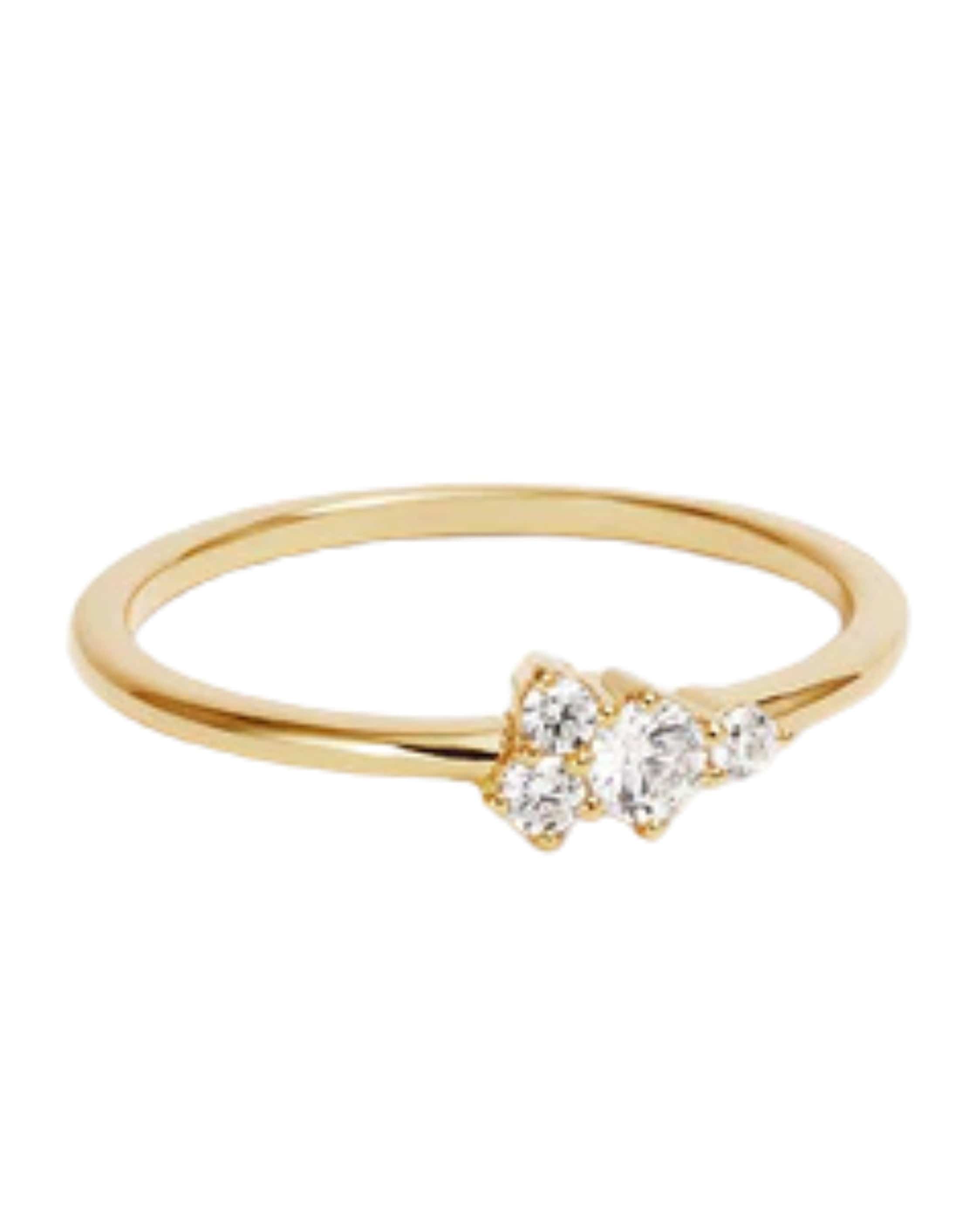 By Charlotte 18k Gold Vermeil Mist Ring