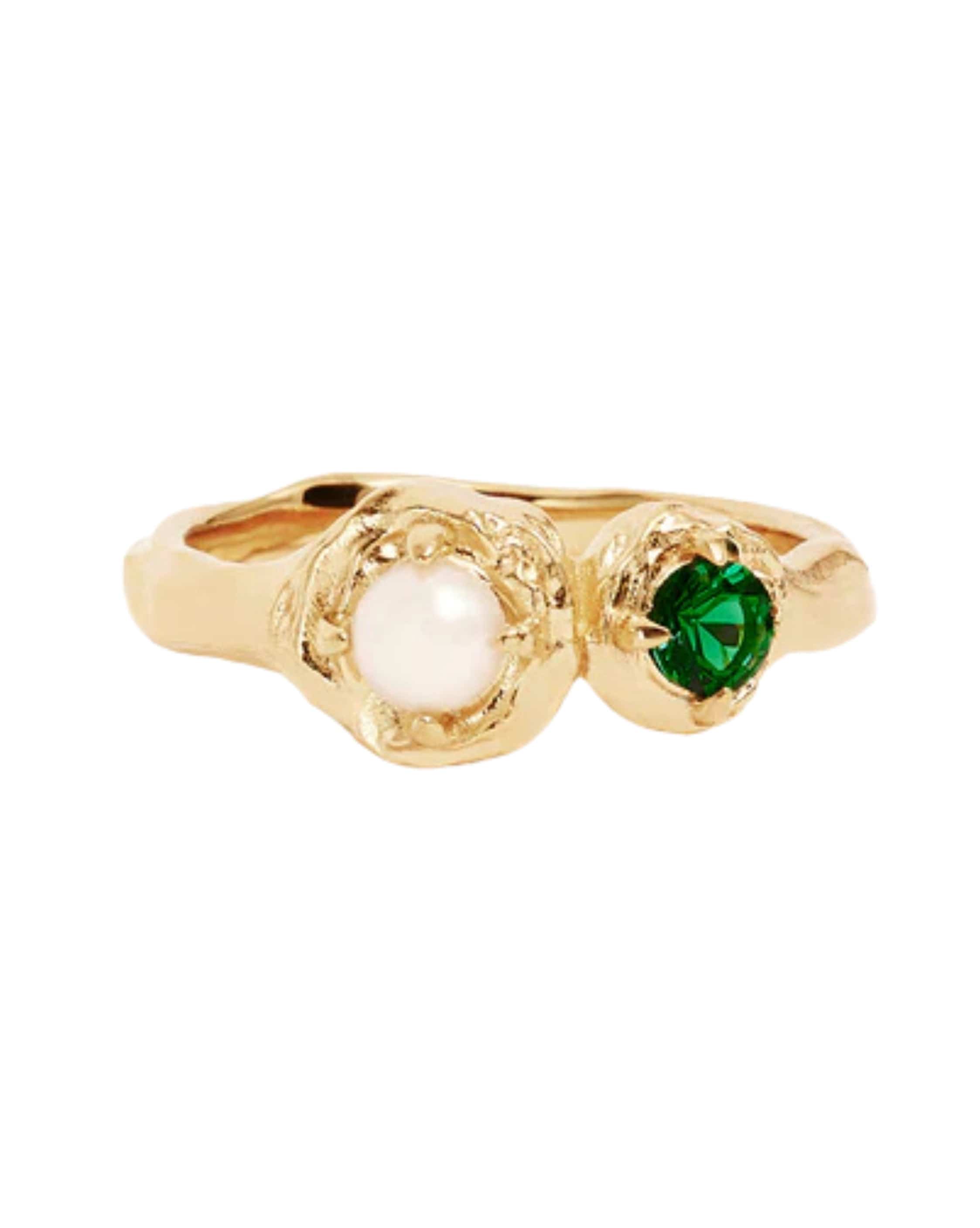 By Charlotte 18k Gold Vermeil Moonlit Tides Ring