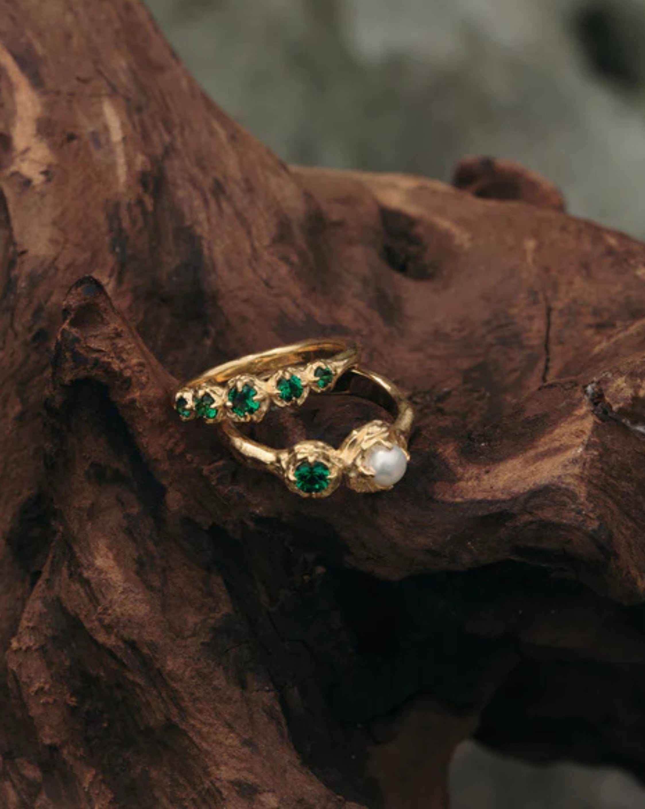 By Charlotte 18k Gold Vermeil Moonlit Tides Ring