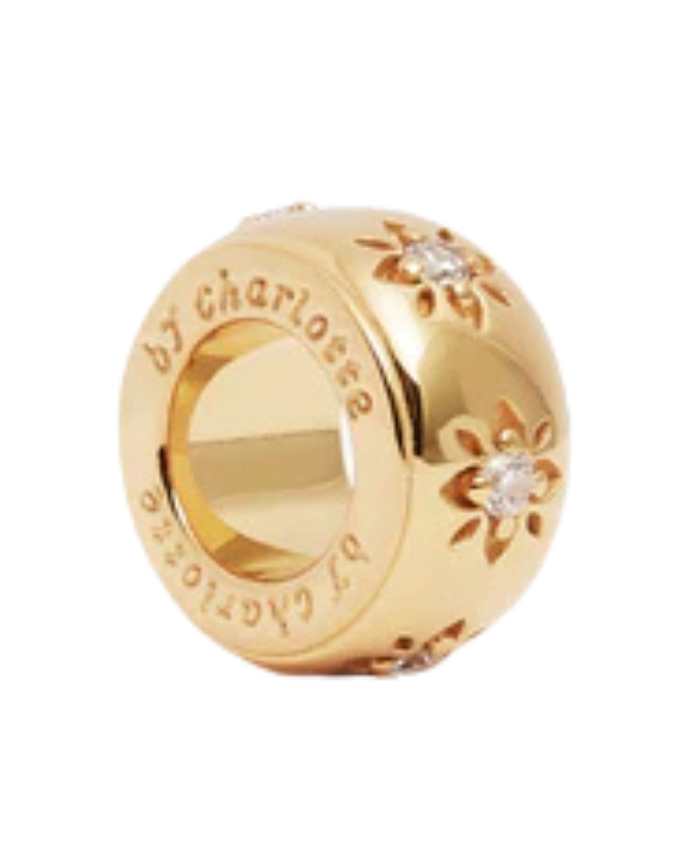 By Charlotte 18k Gold Vermeil New Beginnings Lotus Petal Charm