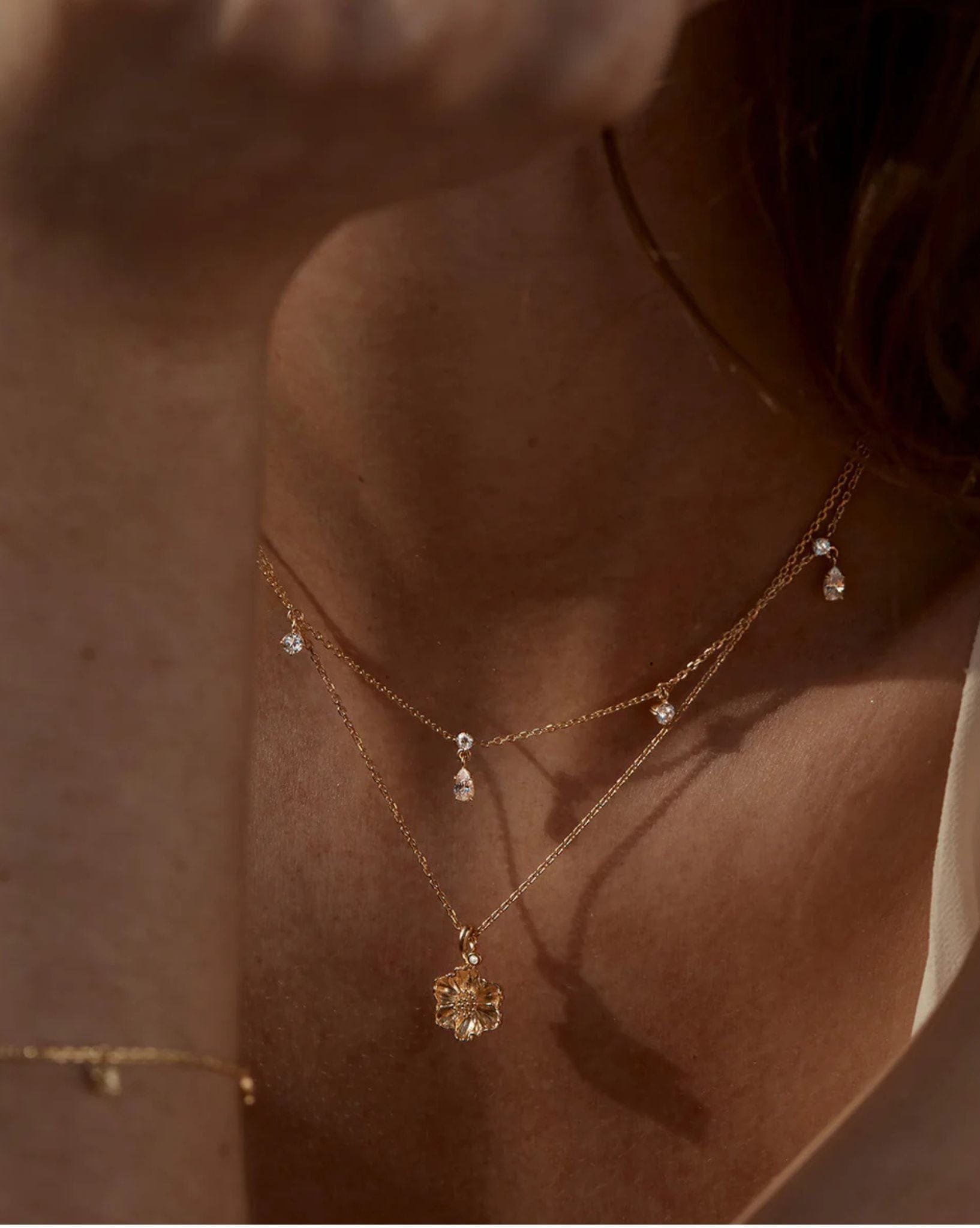 By Charlotte 18k Gold Vermeil No Rain, No Flowers Choker