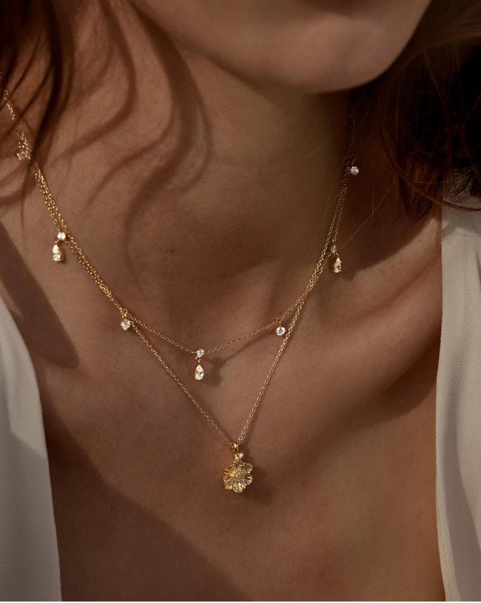 By Charlotte 18k Gold Vermeil No Rain, No Flowers Choker