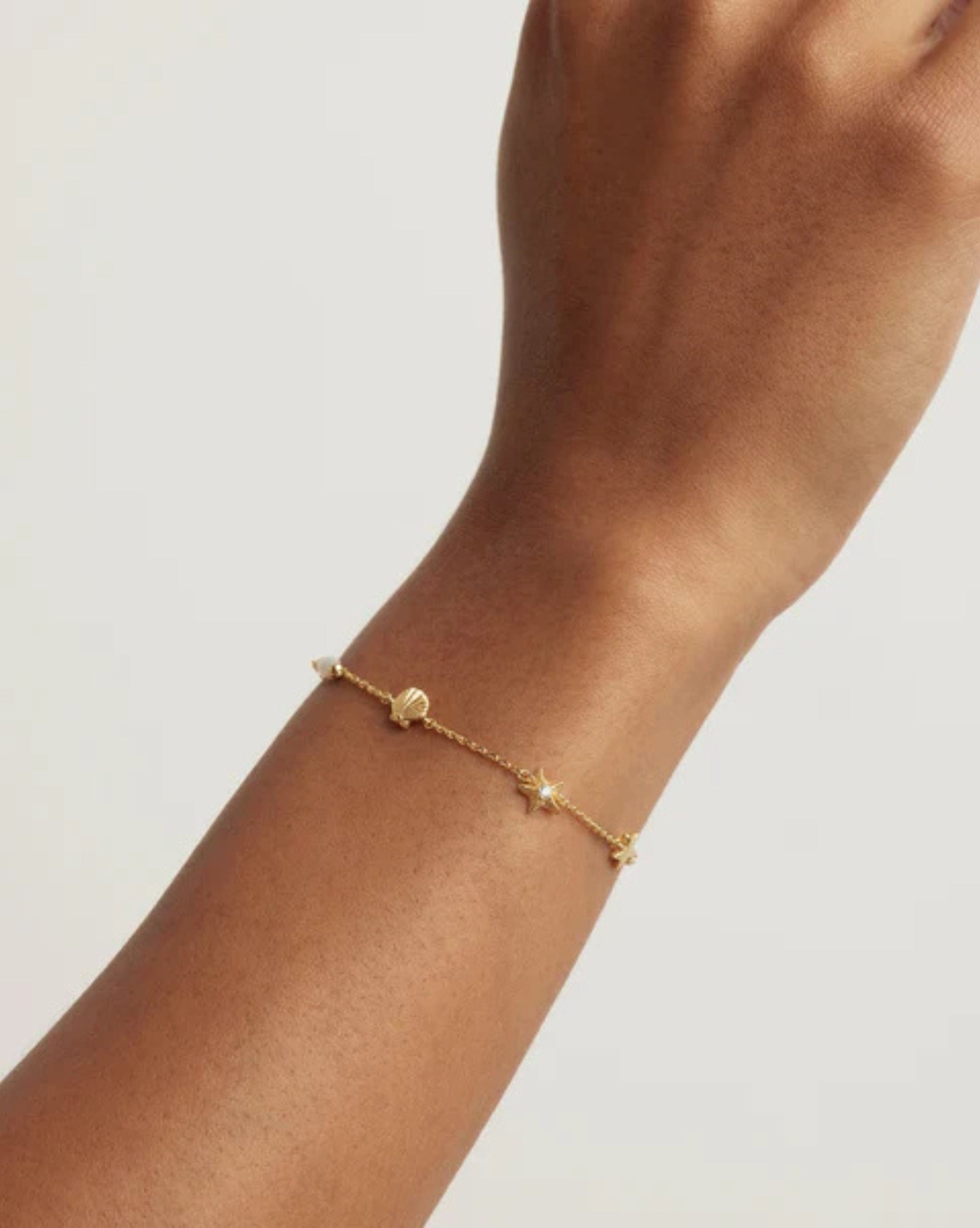 By Charlotte 18k Gold Vermeil Ocean Dreaming Bracelet