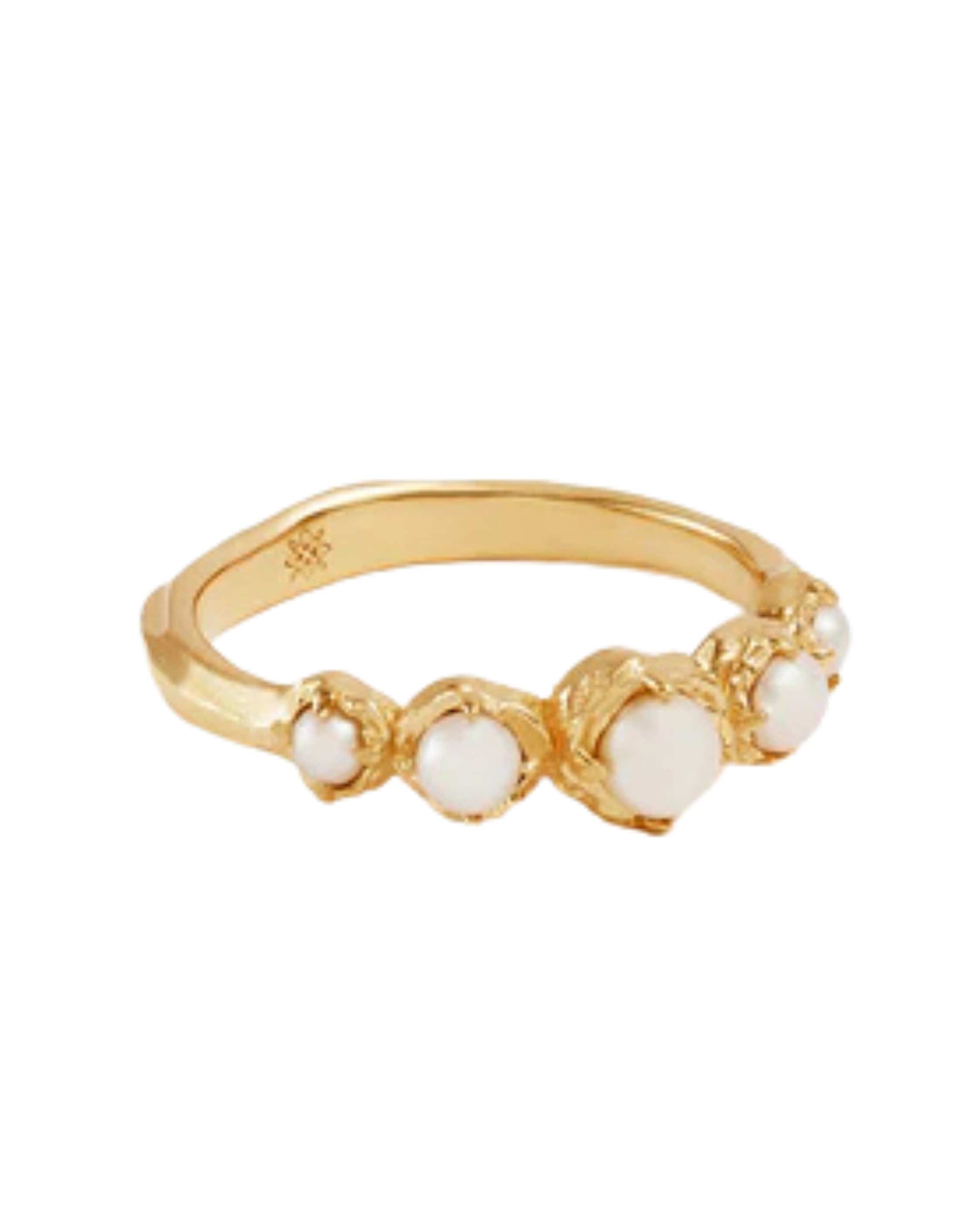 By Charlotte 18k Gold Vermeil Peace Within Ring