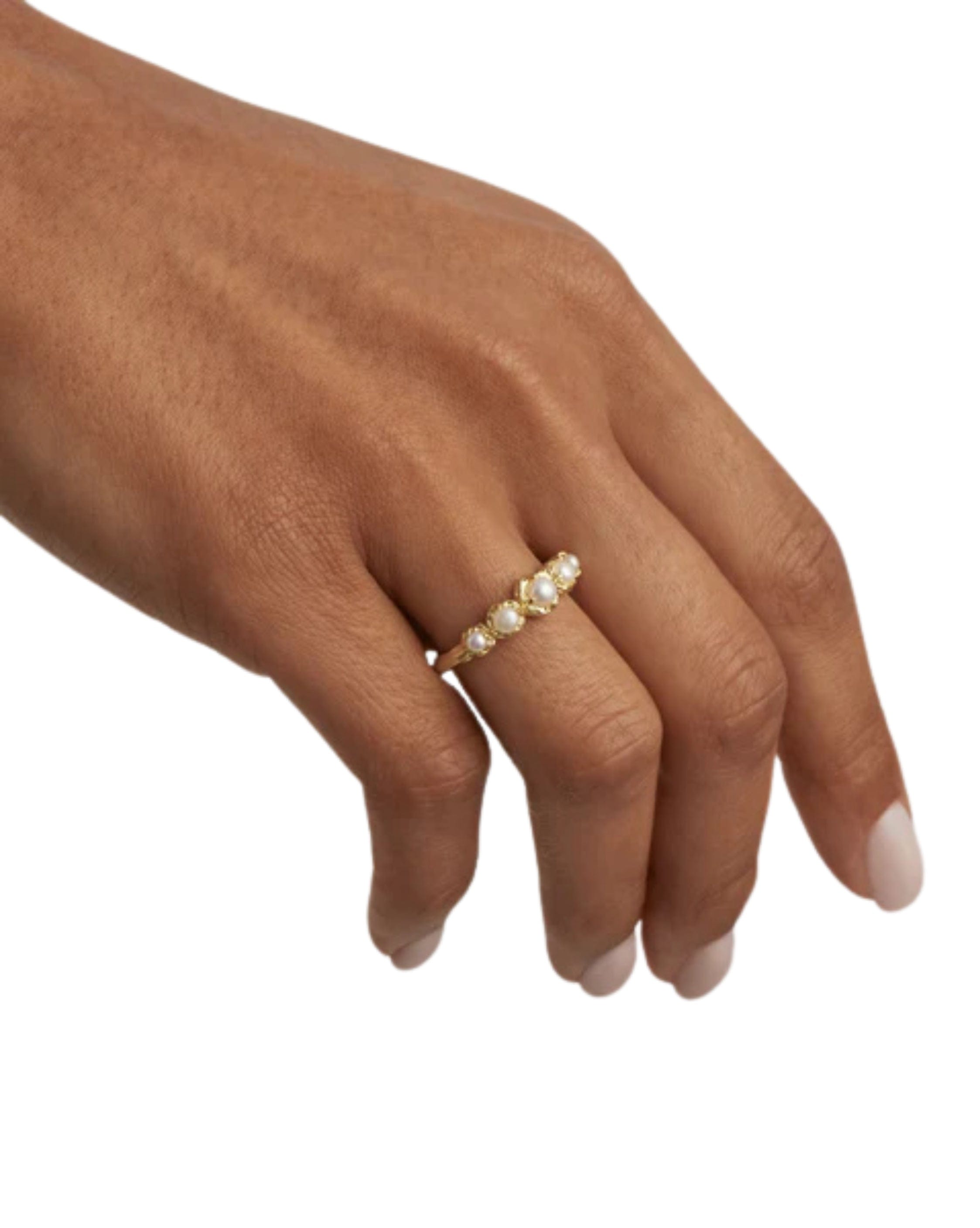 By Charlotte 18k Gold Vermeil Peace Within Ring