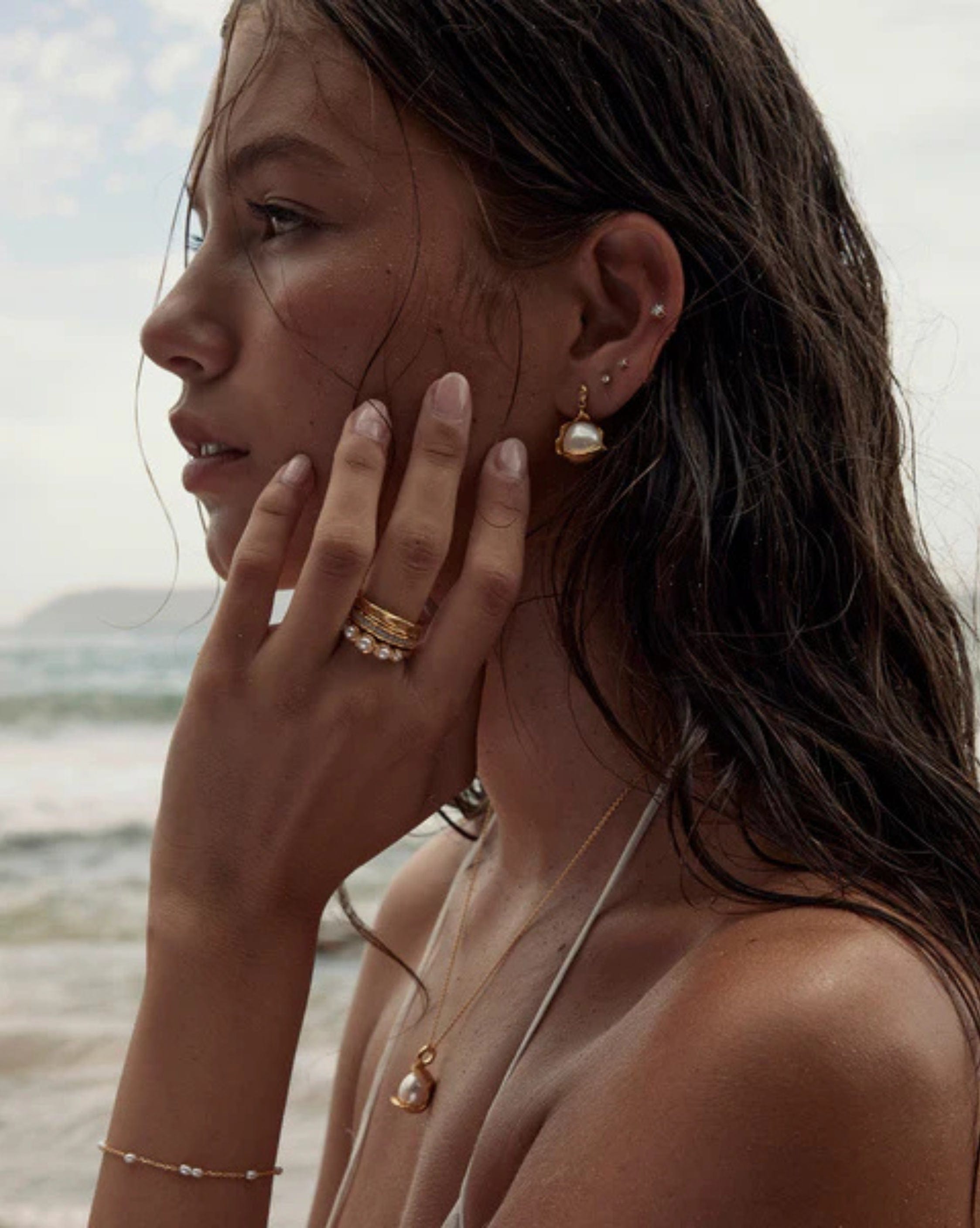 By Charlotte 18k Gold Vermeil Peace Within Ring