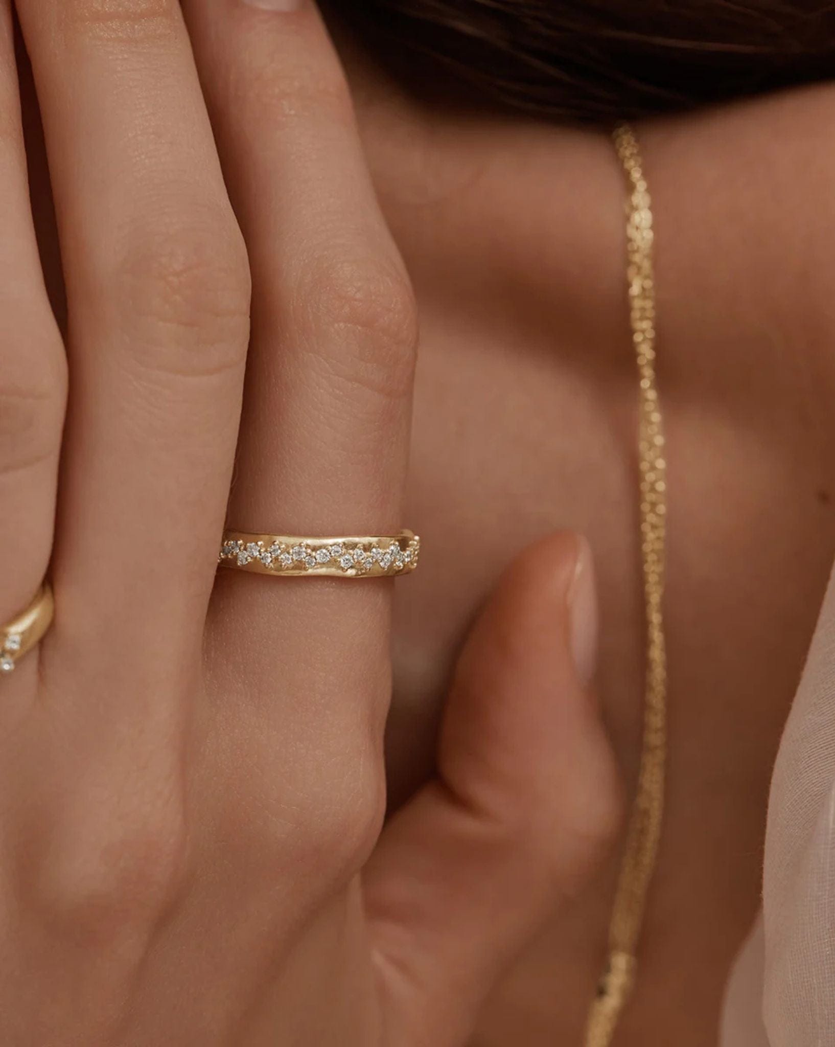 By Charlotte 18k Gold Vermeil - Scattered Light Ring