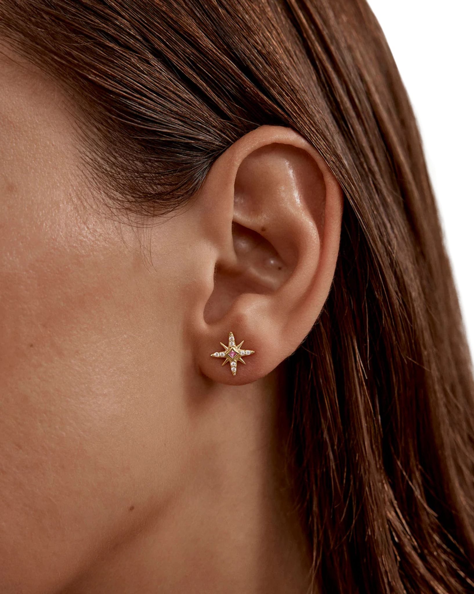 By Charlotte 18k Gold Vermeil - Starry Night Stud Earrings