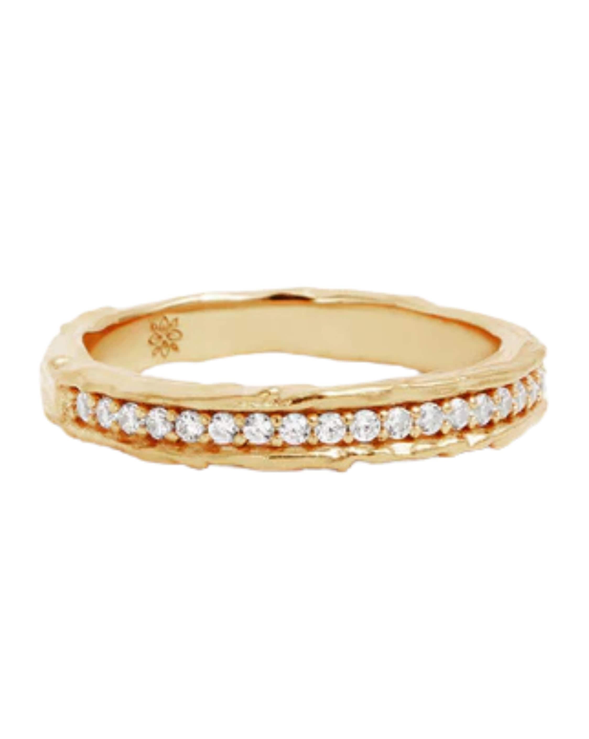 By Charlotte 18k Gold Vermeil Sunkissed Horizon Ring