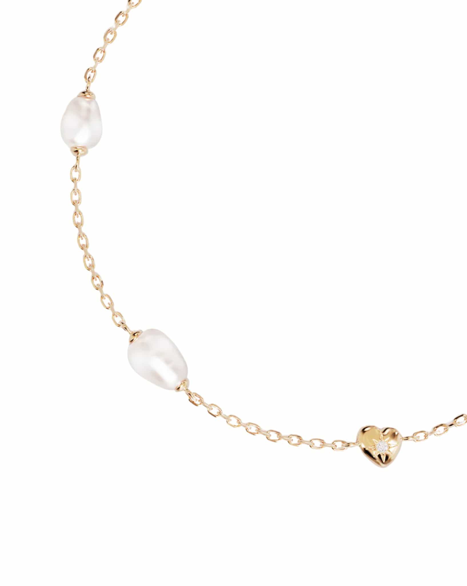 By Charlotte 18k Gold Vermeil - Under The Moonlight Pearl Bracelet