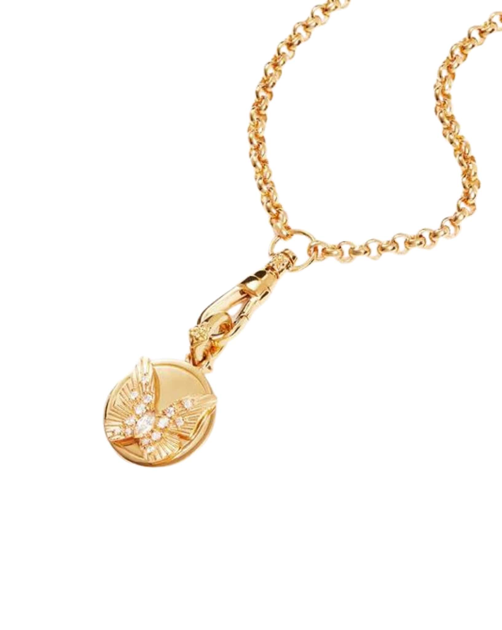 By Charlotte 18k Gold Vermeil Wanderlust Annex Pendant