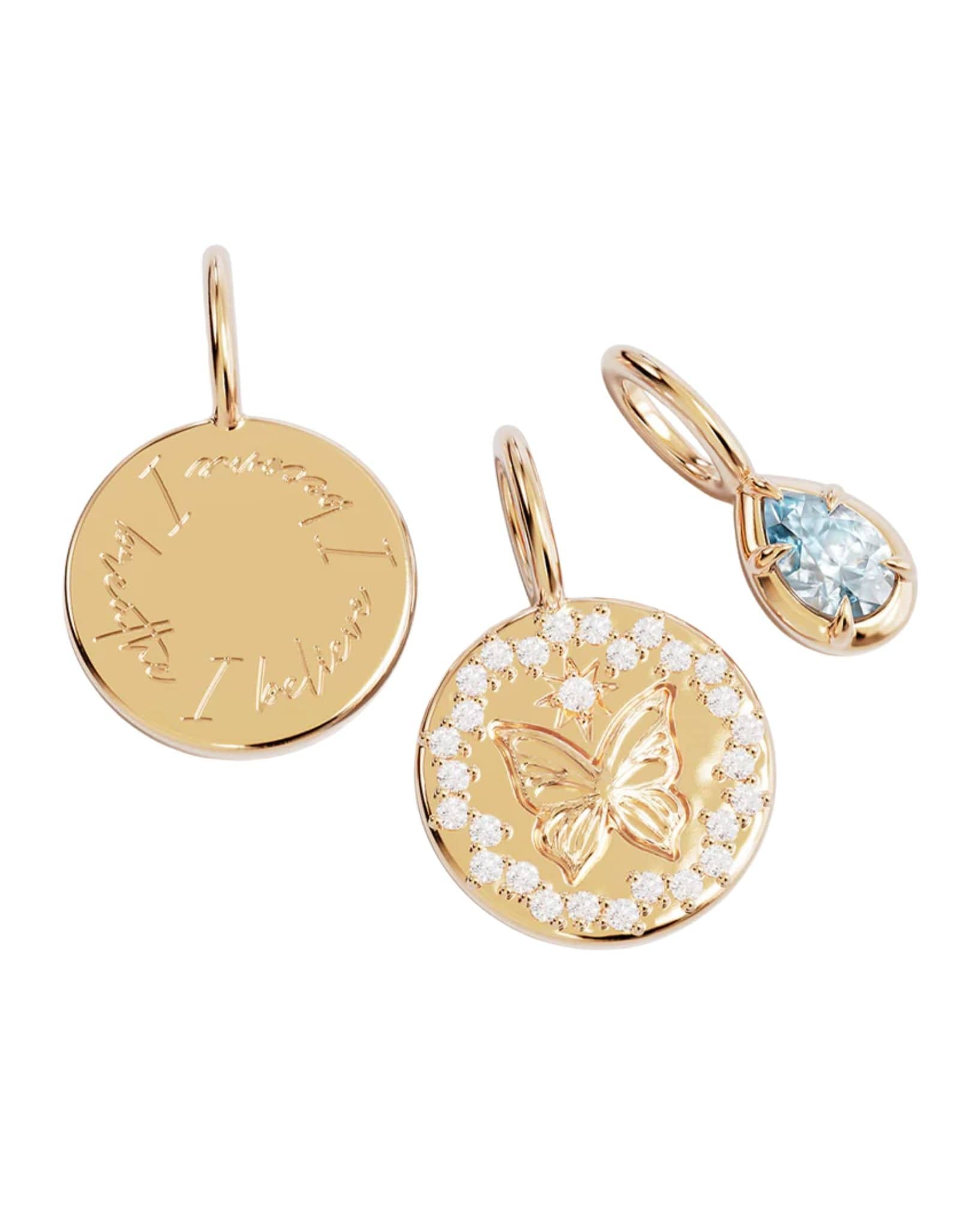 By Charlotte 18k Gold Vermeil - With Freedom I Become Necklace