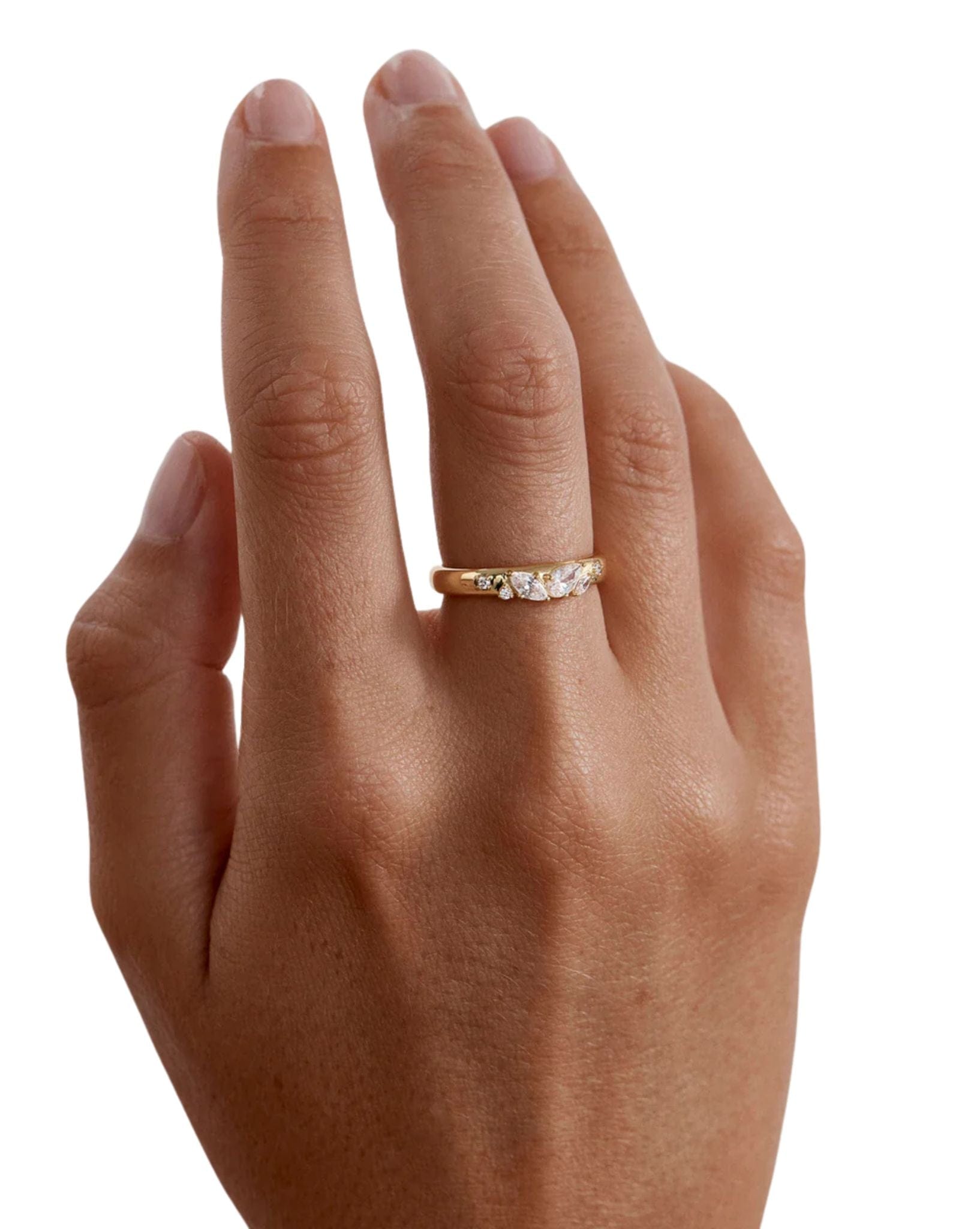 By Charlotte 18k Gold Vermeil - With Wings I Fly Ring