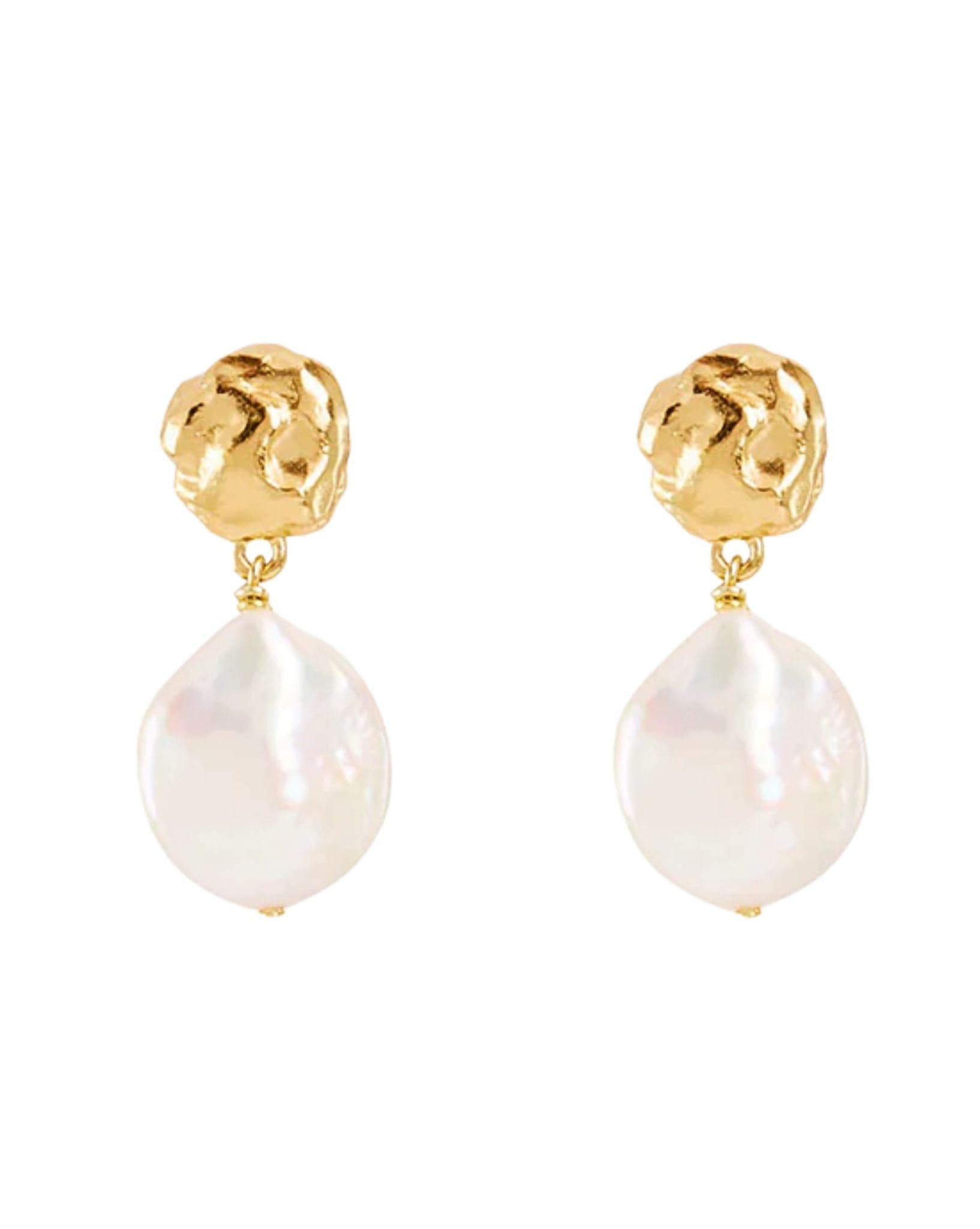 By Charlotte 18K Vermeil Endless Grace Pearl Drop Earrings