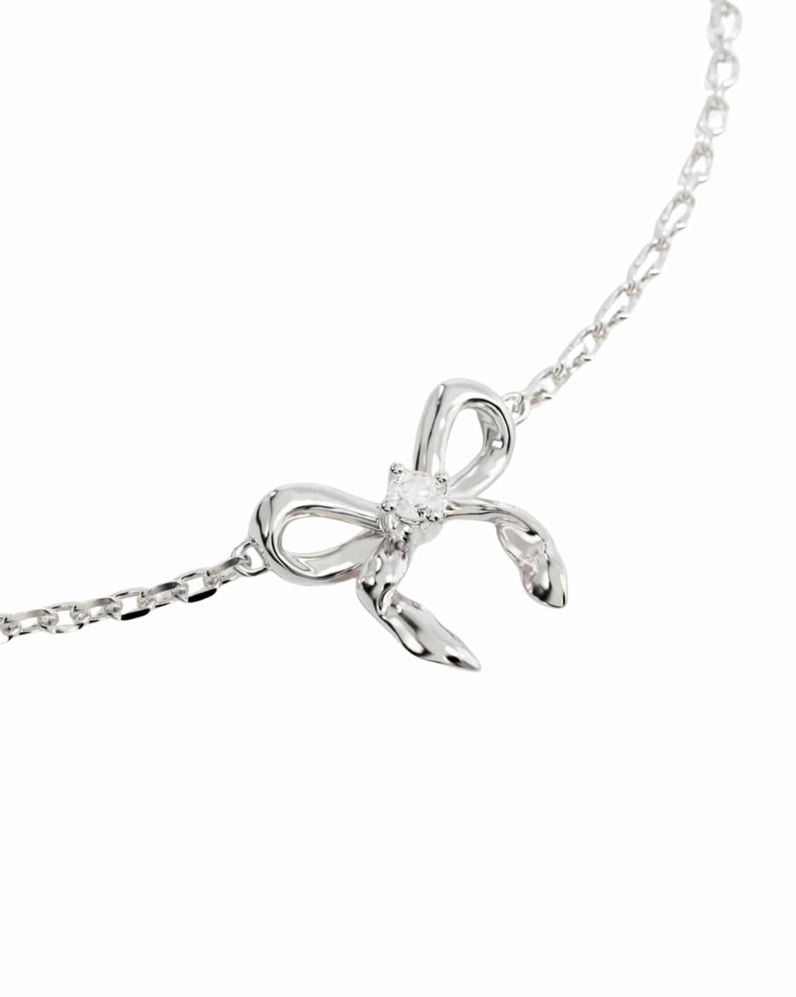 By Charlotte Forever More Bow Bracelet - Silver