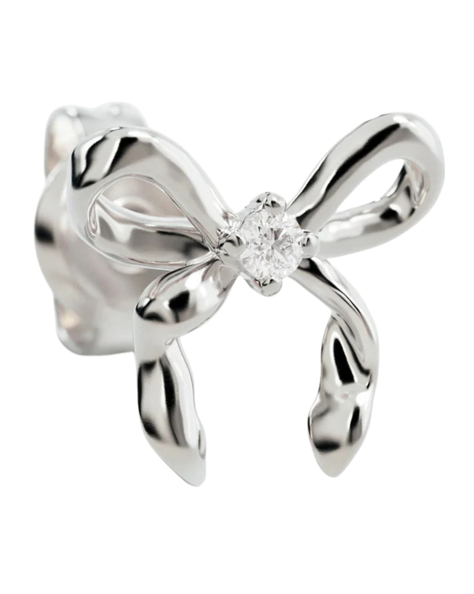 By Charlotte Forever More Bow Stud Earrings - Silver