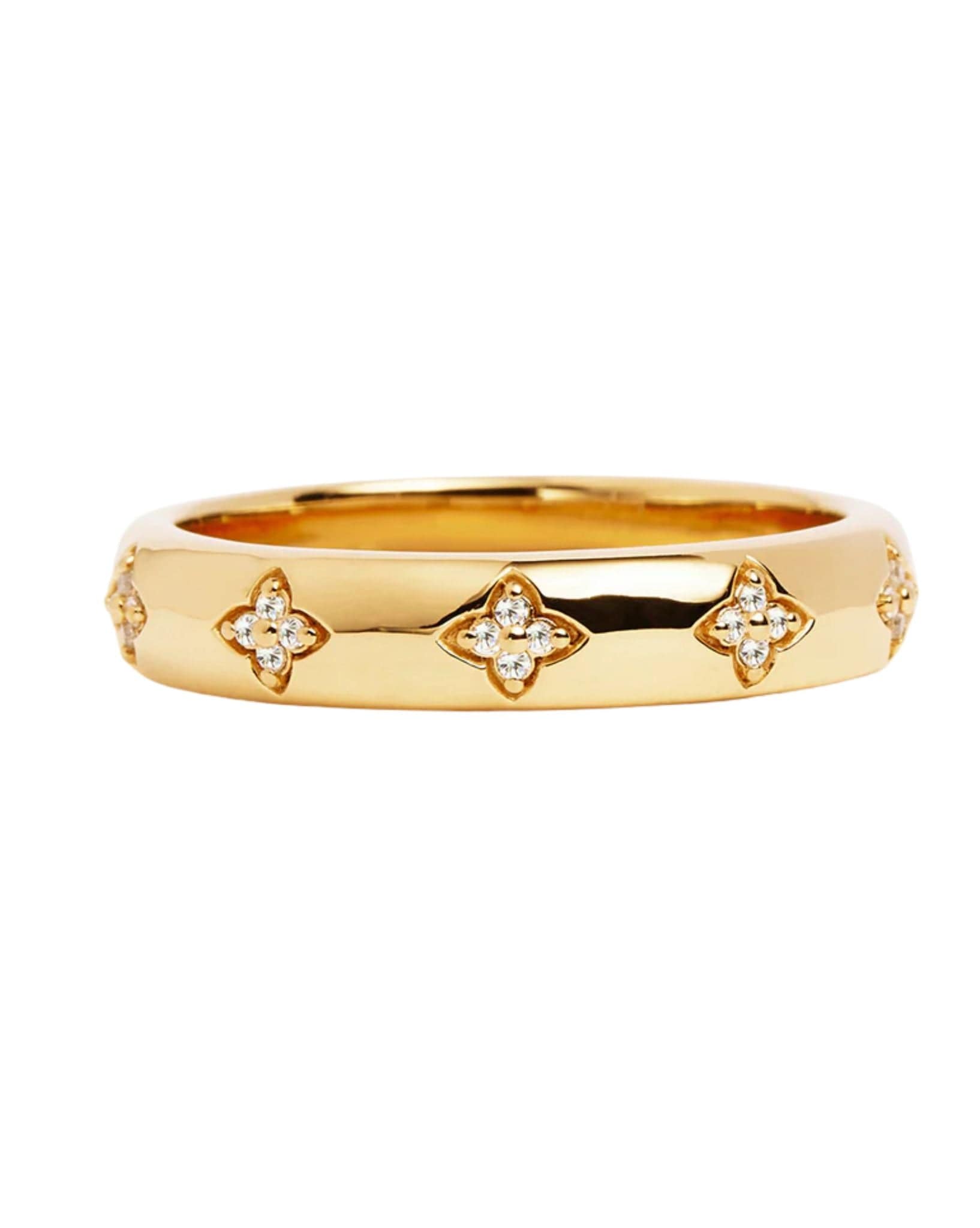 By Charlotte Gold Bloom With You Lotus Ring