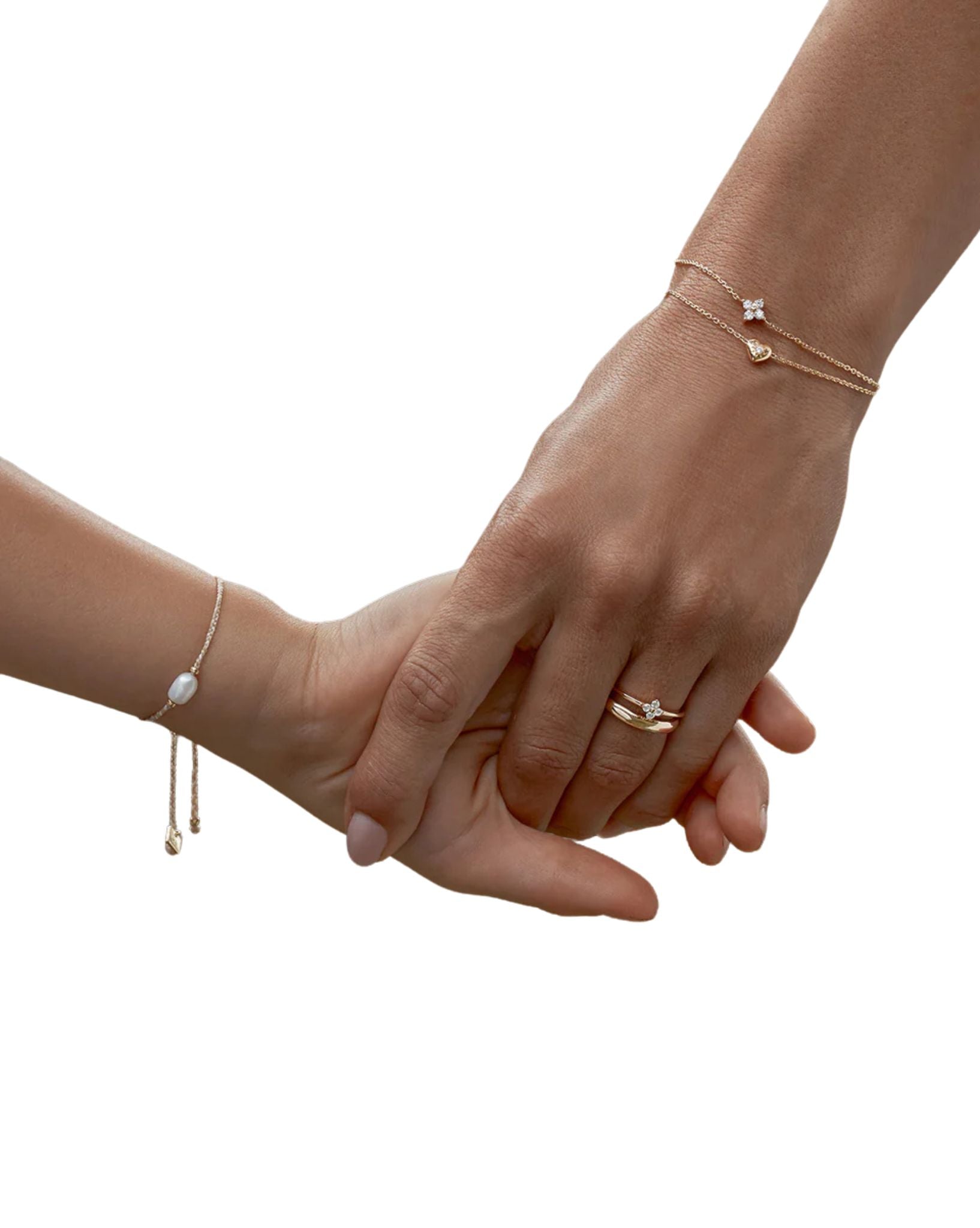 By Charlotte Gold Blooming Hearts Bracelet