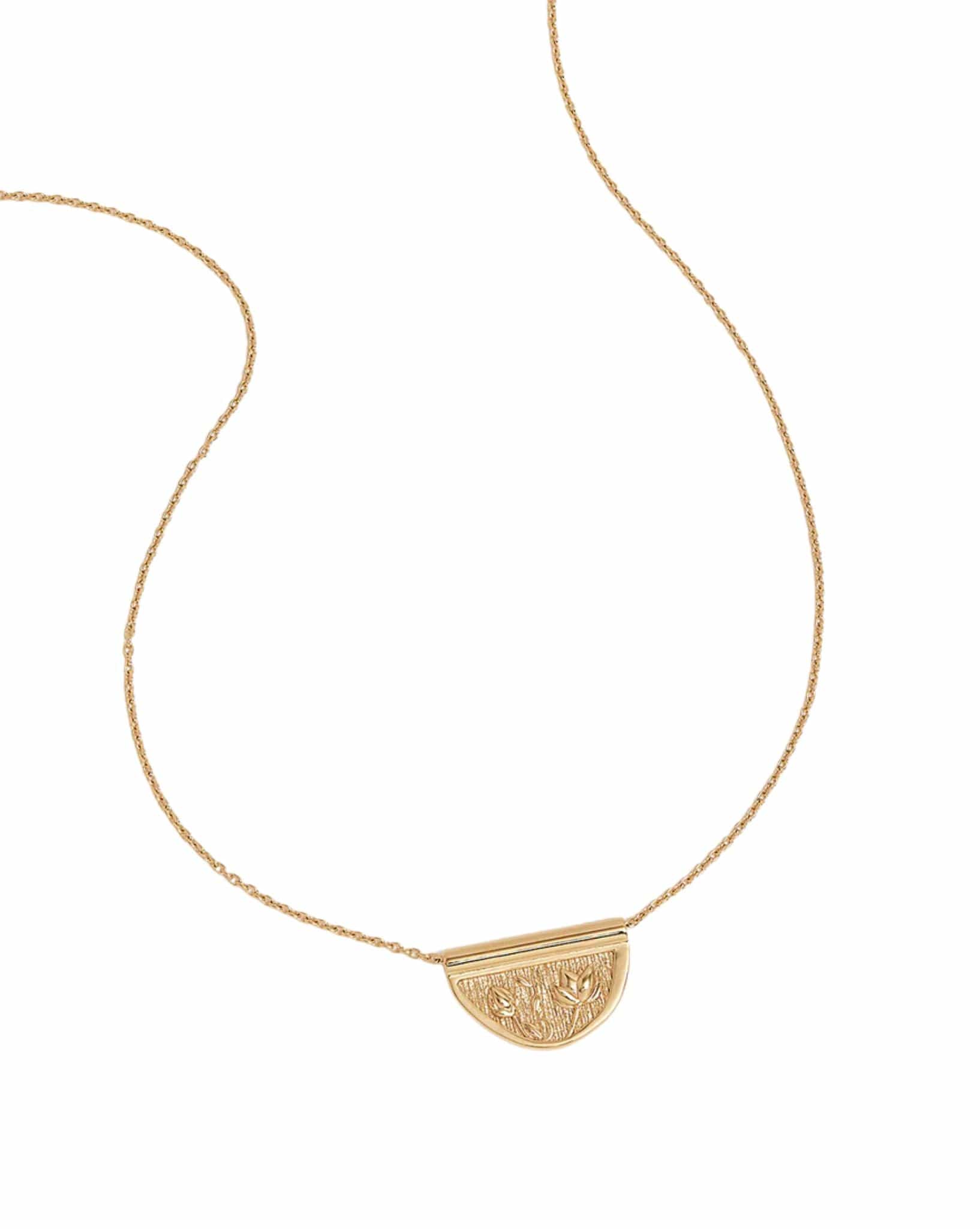 By Charlotte Gold Blooming Together Lotus Necklace